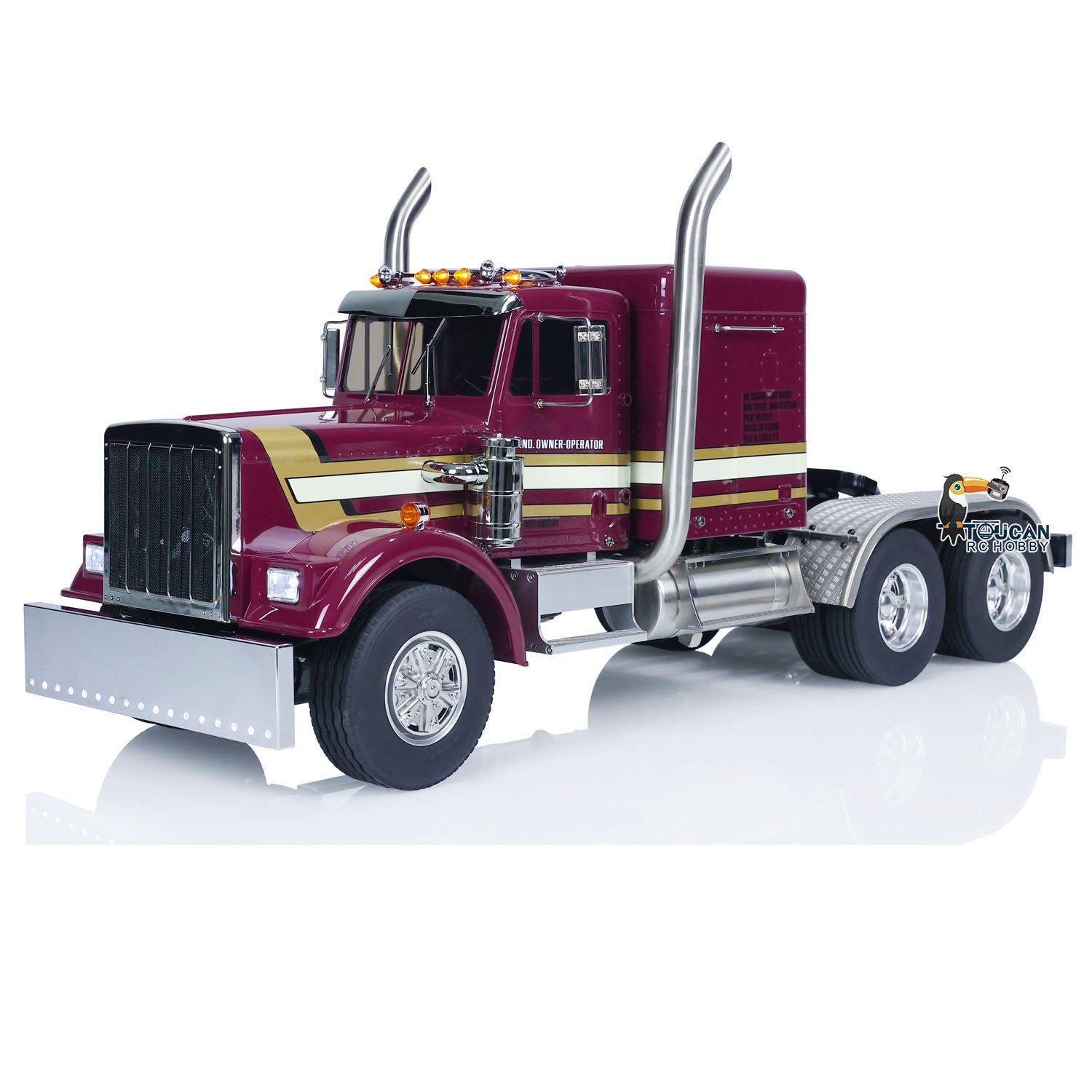 Tamiya 1/14 Scale 6x6 RC Tractor Truck RTR - Metal Chassis Remote Control Construction Vehicle with Sound & Light Effects | Electric Hobby Model for Adults & Kids | Perfect for Off-Road Play, Construction Site Simulation, and RC Car Racing