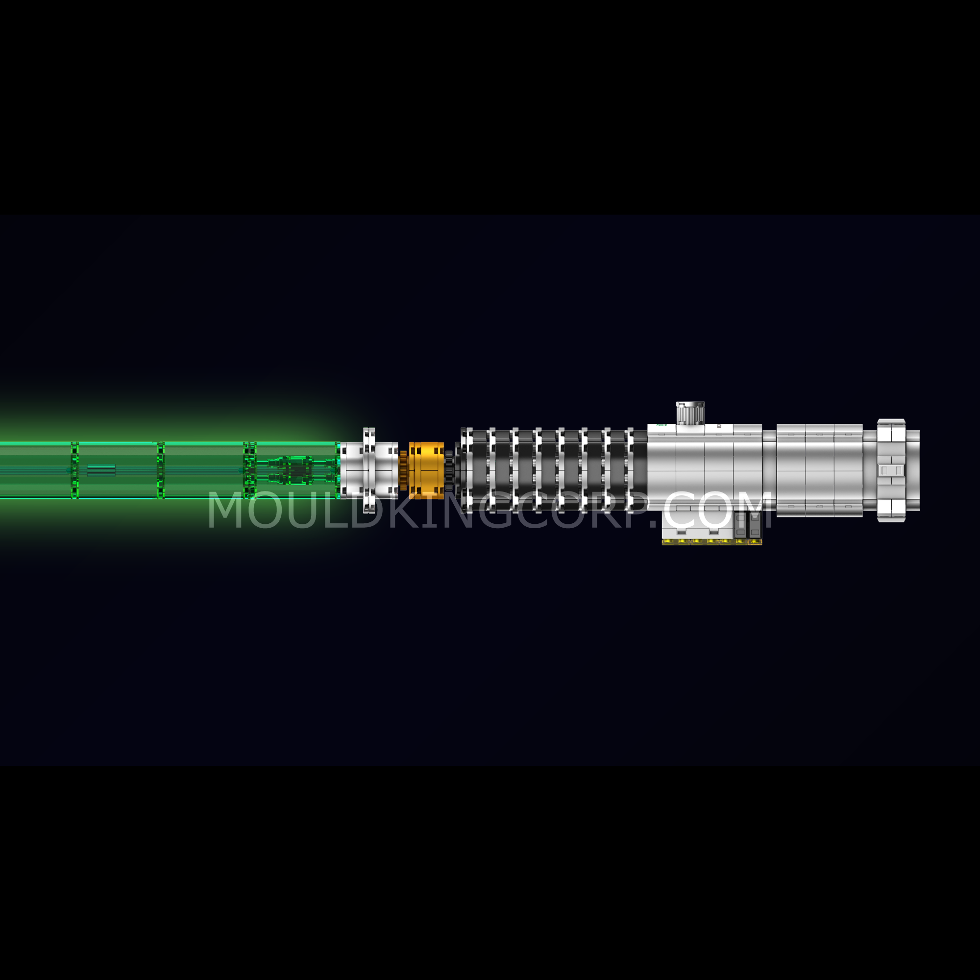 Mould King 10140 Cosmic Knight's Laser Sword Life-Sized Replica Building Set - 1,126 Piece Collectible Model Kit for Star Wars Fans | Perfect for Cosplay, Display & Gift Giving