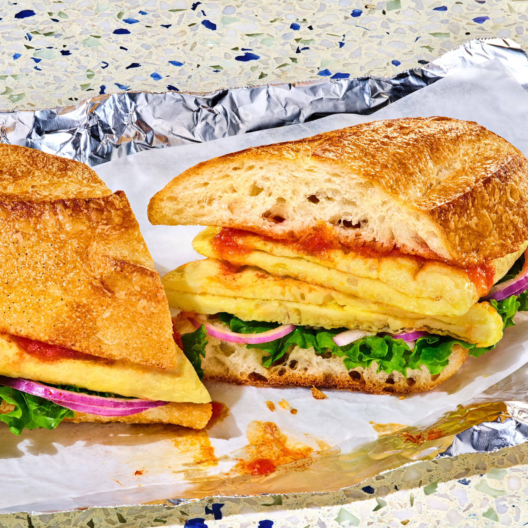 JUST Plant Based Egg Patties - Vegan Breakfast Sandwich - 4 Count (2 oz) - Perfect for Quick Breakfast, Sandwiches, and Meal Prep