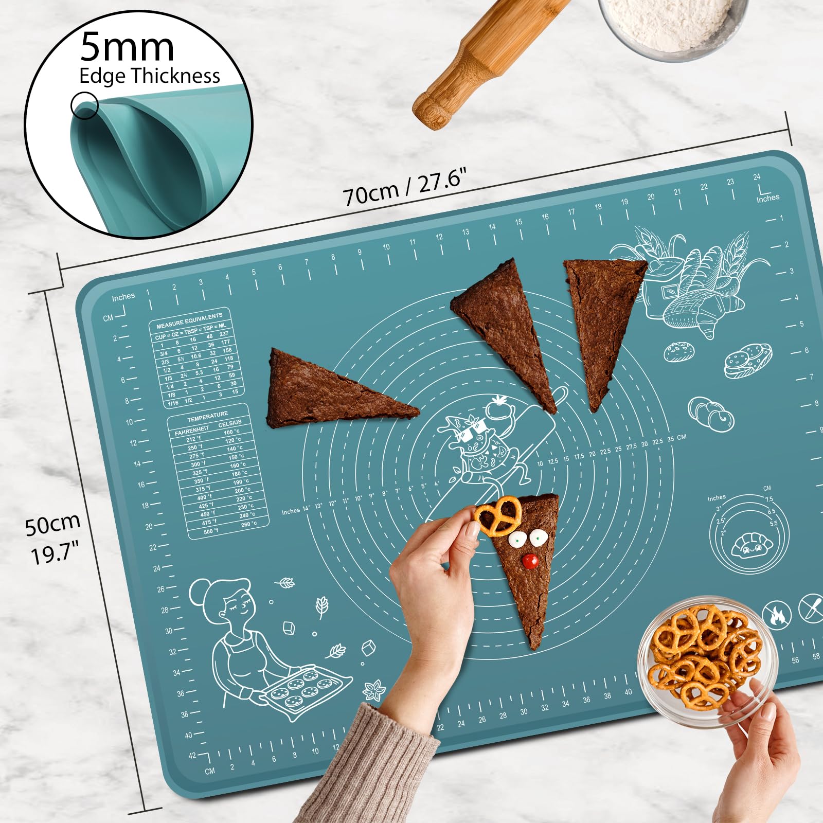 Extra Thick Non-Stick Silicone Baking Mat 28
