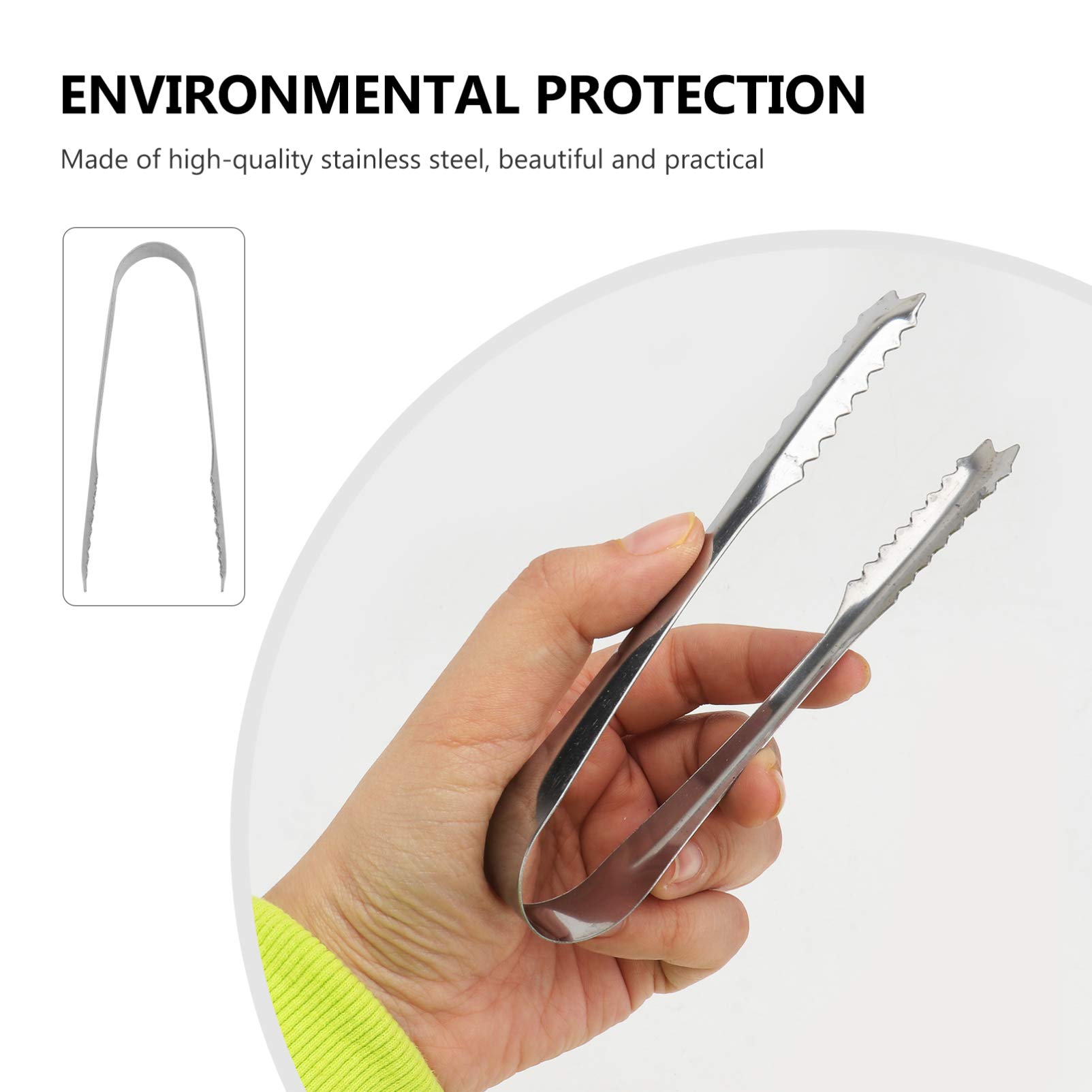 5Pcs 430 Stainless Steel Kitchen Tongs for Cooking & Serving