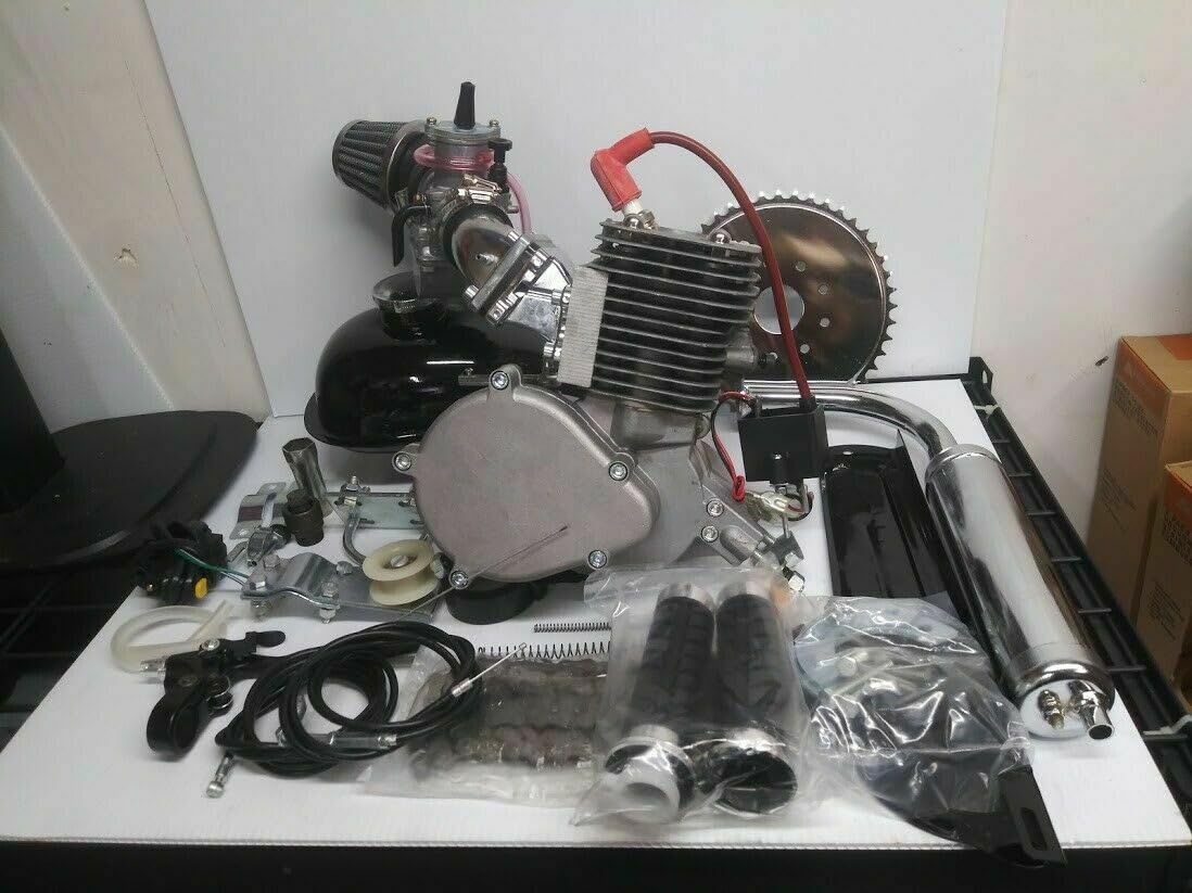100CC Dio Reed Valve Window Piston Bicycle Engine Kit with 21mm OKO Carburetor - Upgrade Your Bike for Off-Road Adventures and Commuting
