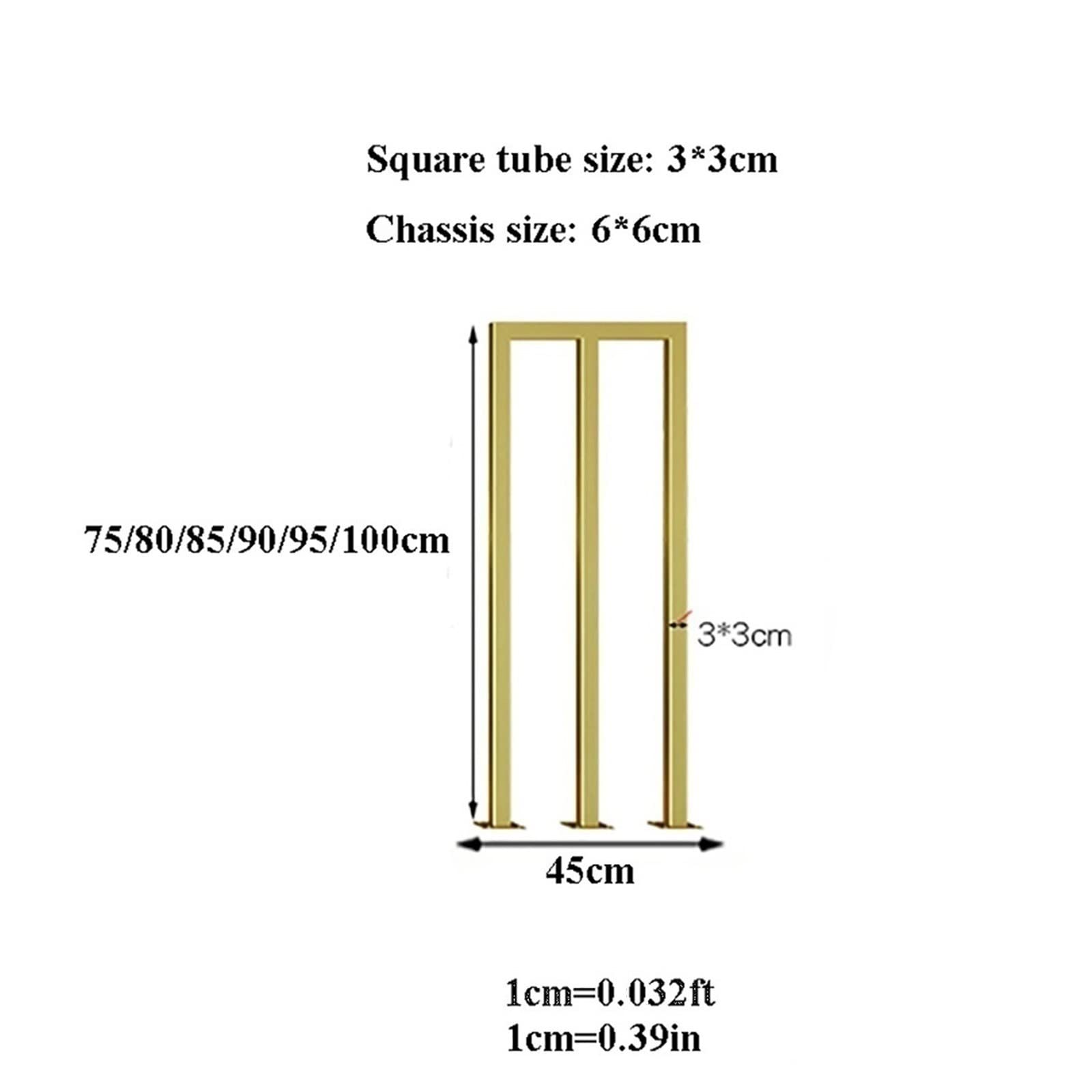 **Sturdy Metal Deck Railing Brackets - Golden Safety Fence for Stairs & Balcony, American-Style Horizontal Handrail, Easy Installation for Elderly & Child Safety (Indoor/Outdoor Use)**