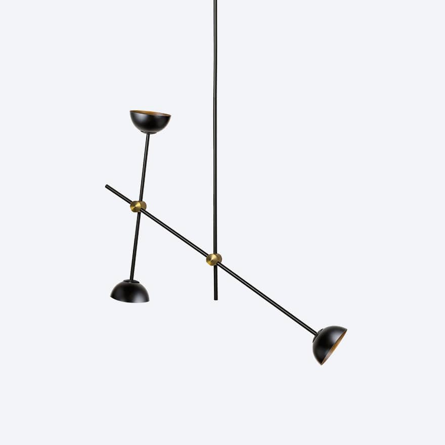APENERA 3-Light Pendant Lighting Fixture with Yosh Shade - Modern Ceiling Light for Dining Room, Kitchen Island & Bedroom