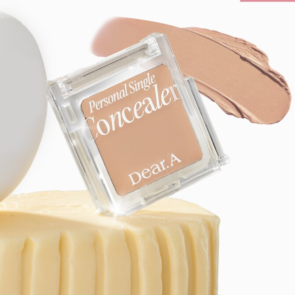 Dear.A Personal Single Concealer 1.8g - Natural Coverage for Dark Circles & Blemishes - Perfect for Everyday Makeup & On-the-Go Touch Ups