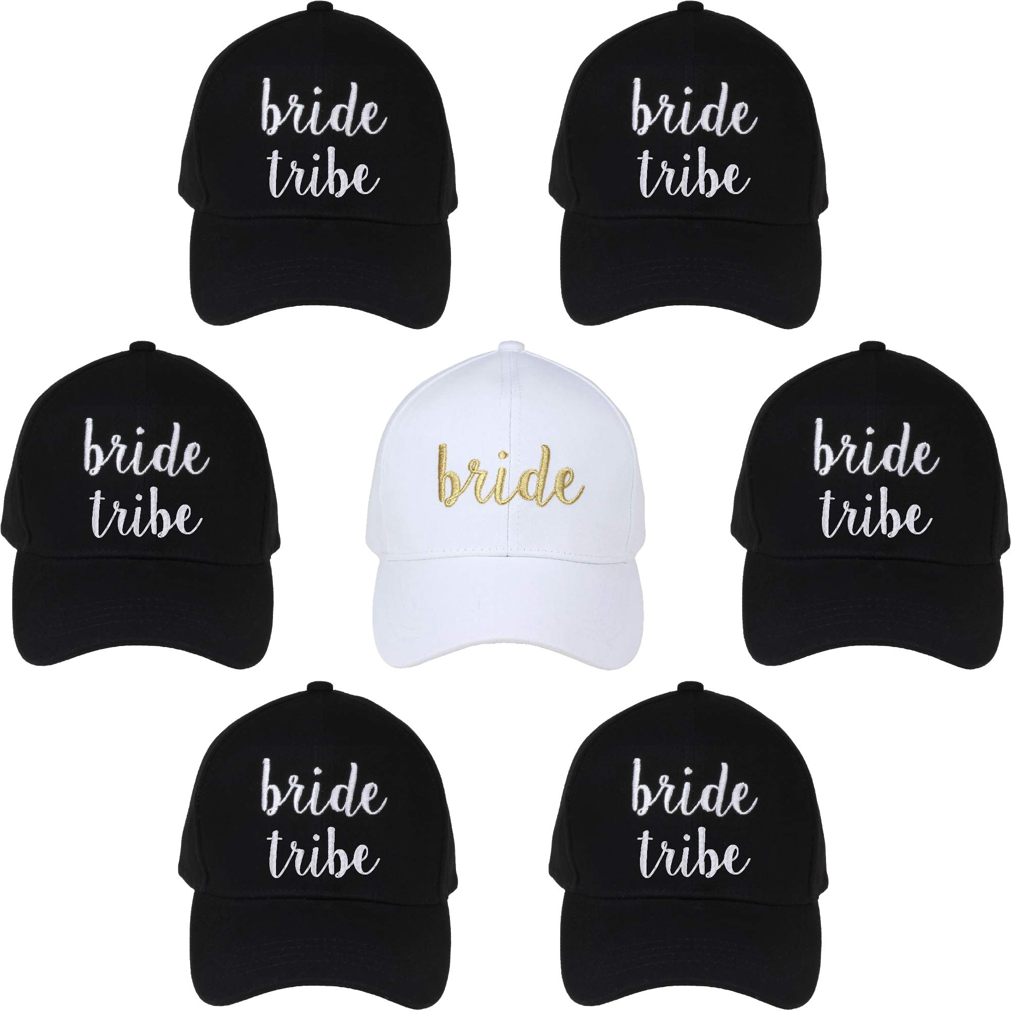Funky Junque Women's Embroidered Bridal Baseball Cap - Cursive Bachelorette Party Hat for Bridal Showers, Weddings & Bridesmaid Gifts | Perfect for Wedding Parties, Girls' Trips & Photo Shoots