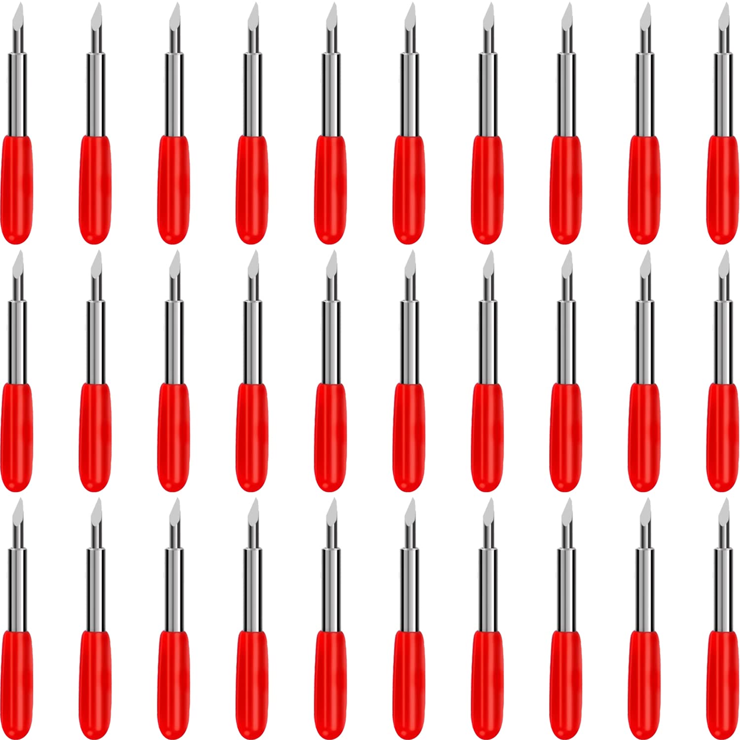 30 Pcs 45 Degree Standard Cutting Blades - Compatible with Cricut Explore Air 2/Air 3/Maker/Maker 3/Expression - Replacement Blades for Vinyl, Fabric & Paper Cutting - Perfect for DIY Crafts, Scrapbooking & Home Decor Projects