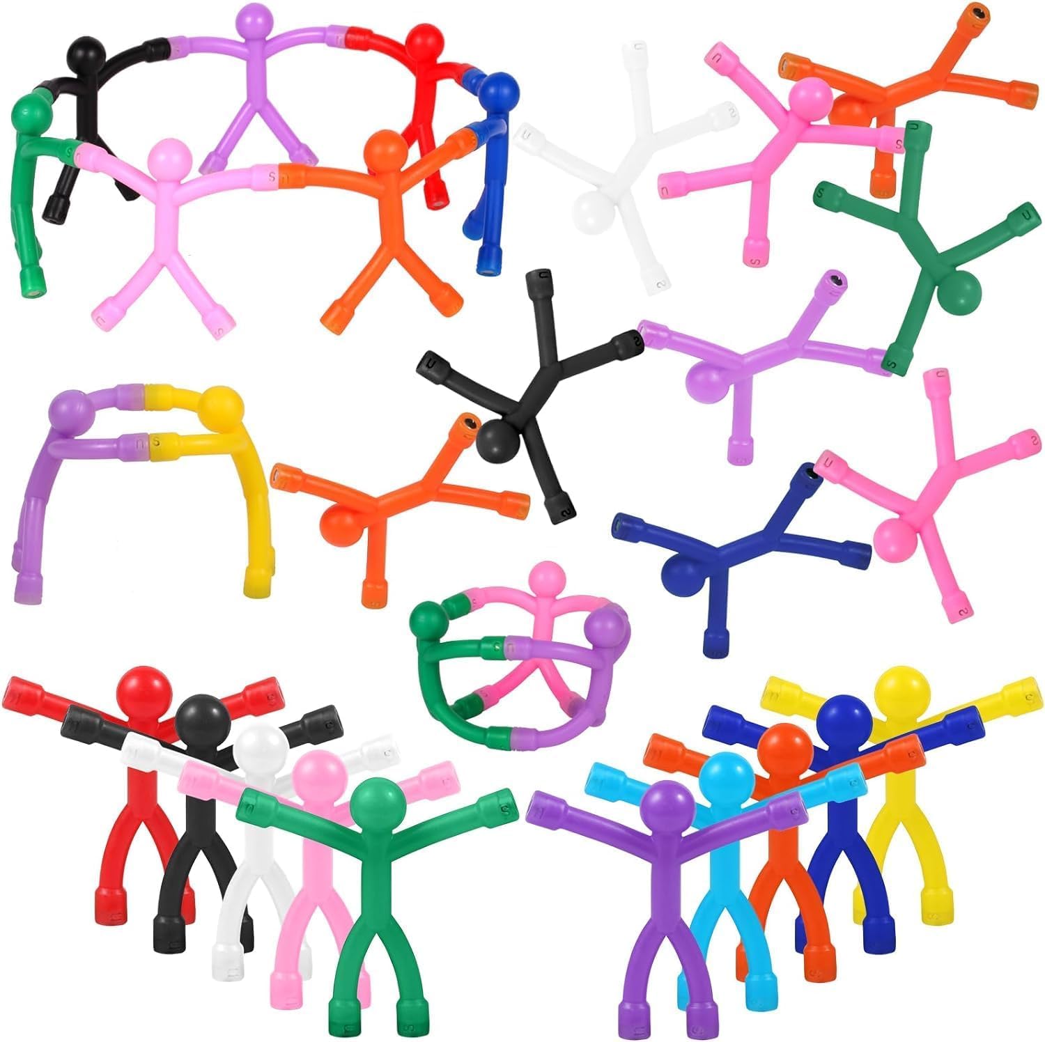 5 Pcs Magnetic People Toys - Fun Refrigerator & Whiteboard Magnets for Kids, Office & Home Decor - Travel Toys for Boys & Girls - Perfect for Fridge, Office & Classroom Organization