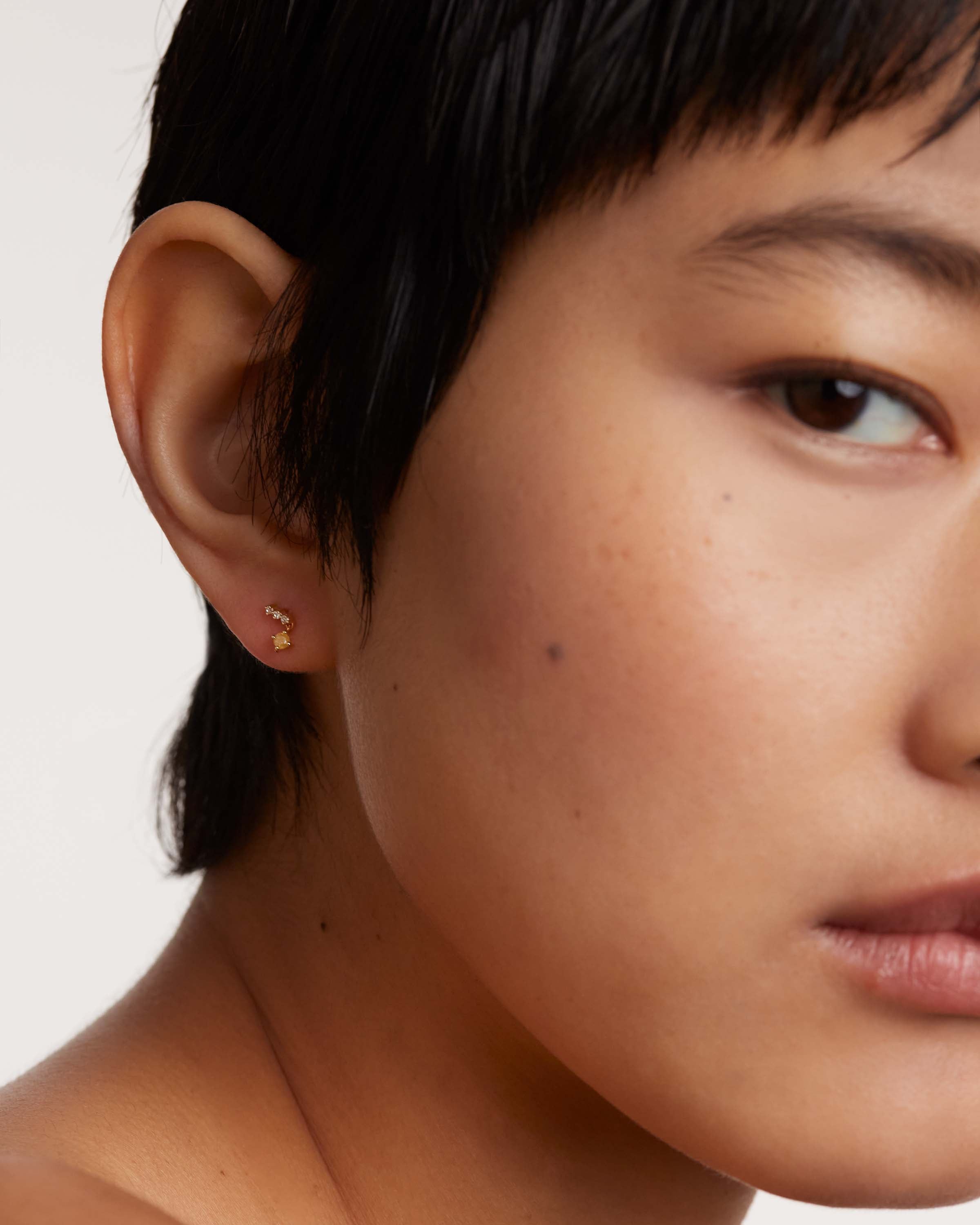 Astrid Gold Earrings for Women - 14K Solid Gold Hoop Earrings, Hypoallergenic & Tarnish-Free - Perfect for Everyday Wear, Gifts & Special Occasions