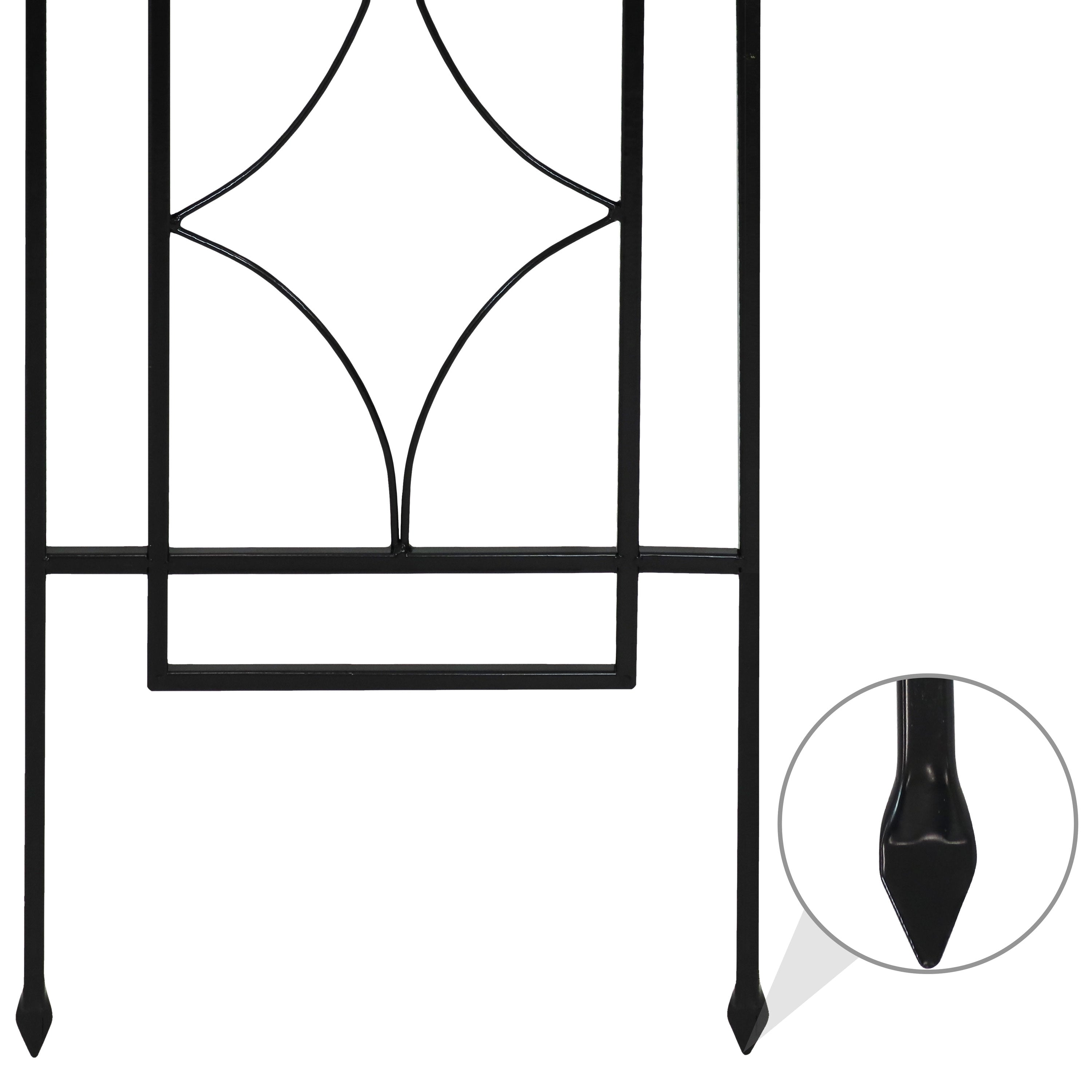 Stylish Sunnydaze 2-Piece Diamond Trellis for Climbing Plants - Perfect for Garden Vine Support, Outdoor Decor & Vertical Gardening