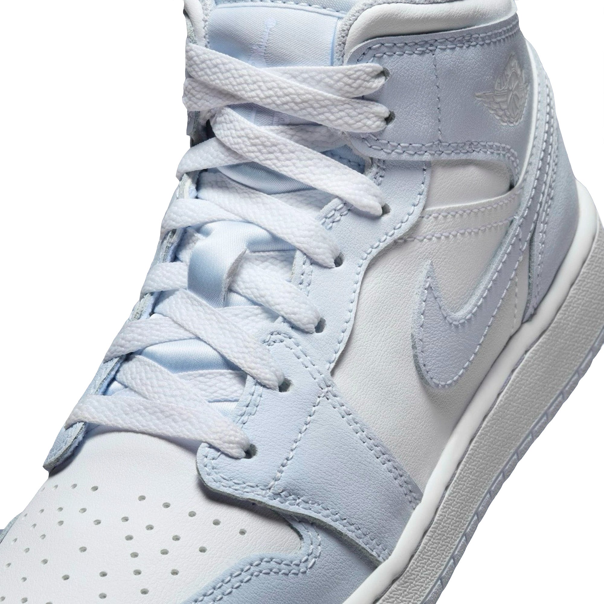 Air Jordan 1 Mid 'Cobalt Bliss' GS Basketball Shoes for Girls (2024) - Comfortable Sneakers for School, Sports & Streetwear Fashion