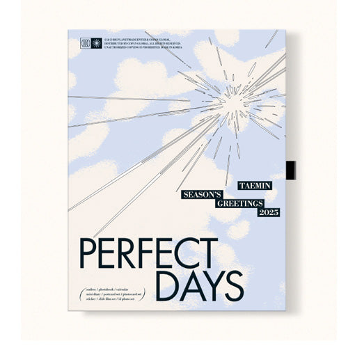 TAEMIN 2025 SEASON'S GREETINGS [PERFECT DAYS] K-POP Official Merchandise +1 POB Photocard - Perfect for K-POP Fans, Collectors, and Gift Giving