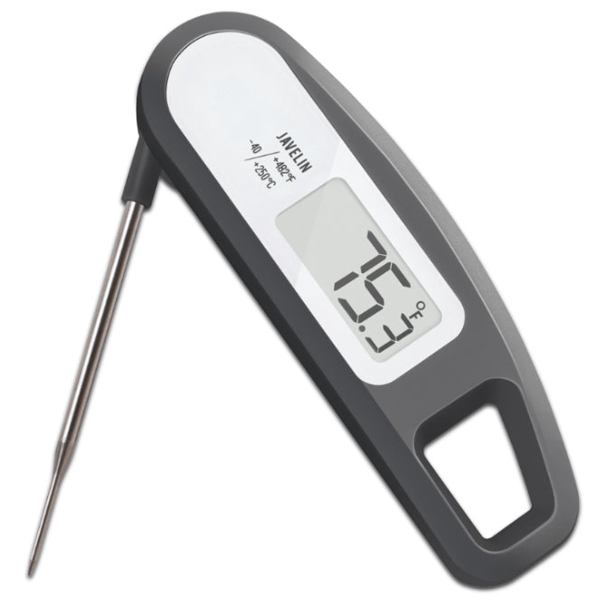 Lavatools Javelin Digital Folding Thermometer - Instant Read Meat Thermometer for Grilling, BBQ, Cooking & Baking - Waterproof Food Thermometer with Backlit LCD Display