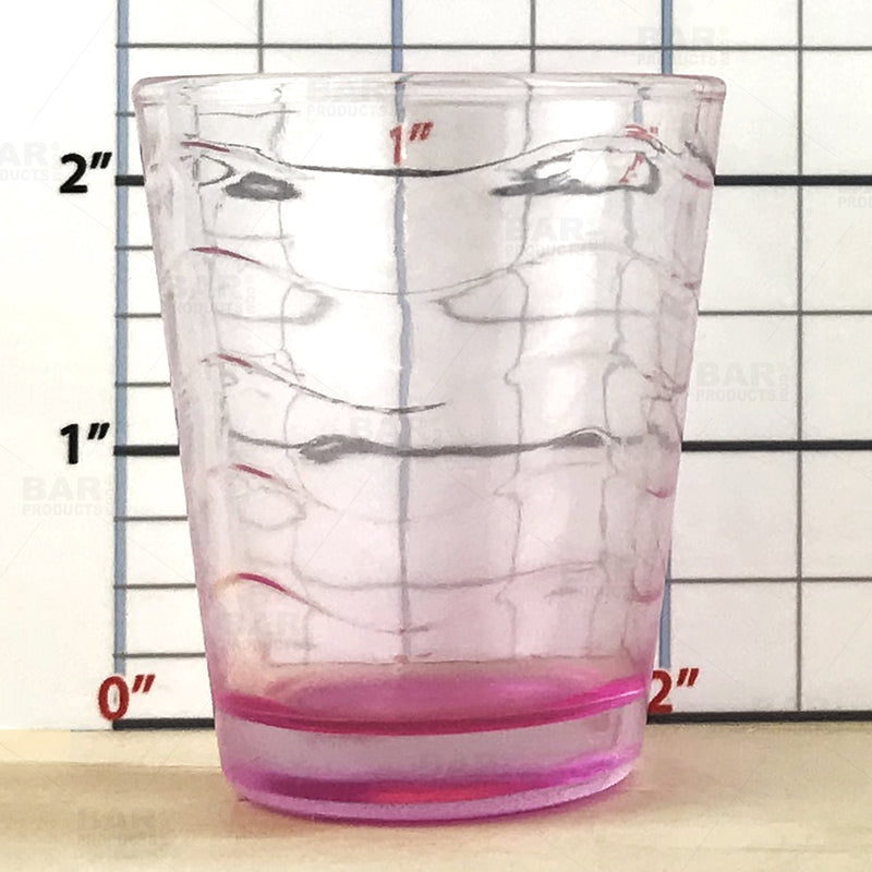 BarConic® 1.75 oz Pink Wave Shot Glass - Premium Barware for Cocktails, Parties & Home Entertaining