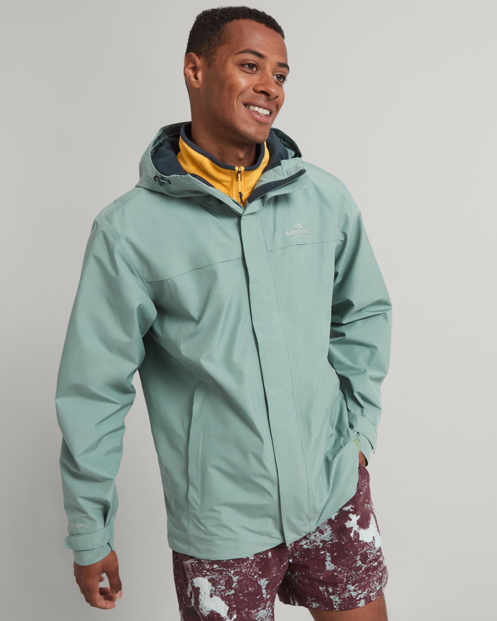 Men's Bealey GORE-TEX® Waterproof Rain Jacket - Lightweight Windproof Outdoor Coat for Hiking, Camping & Travel