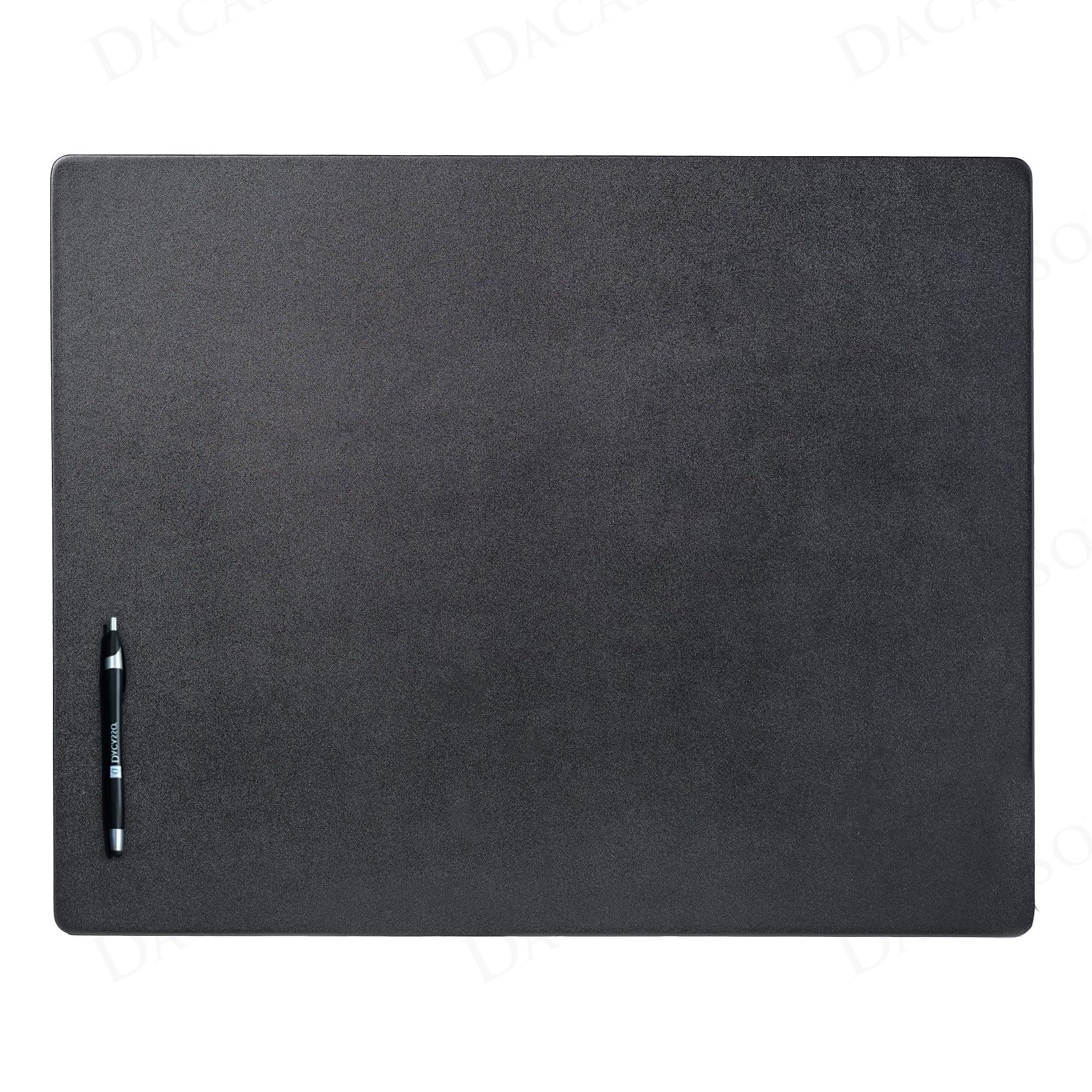 Premium Black Leather Desk Mat - 24