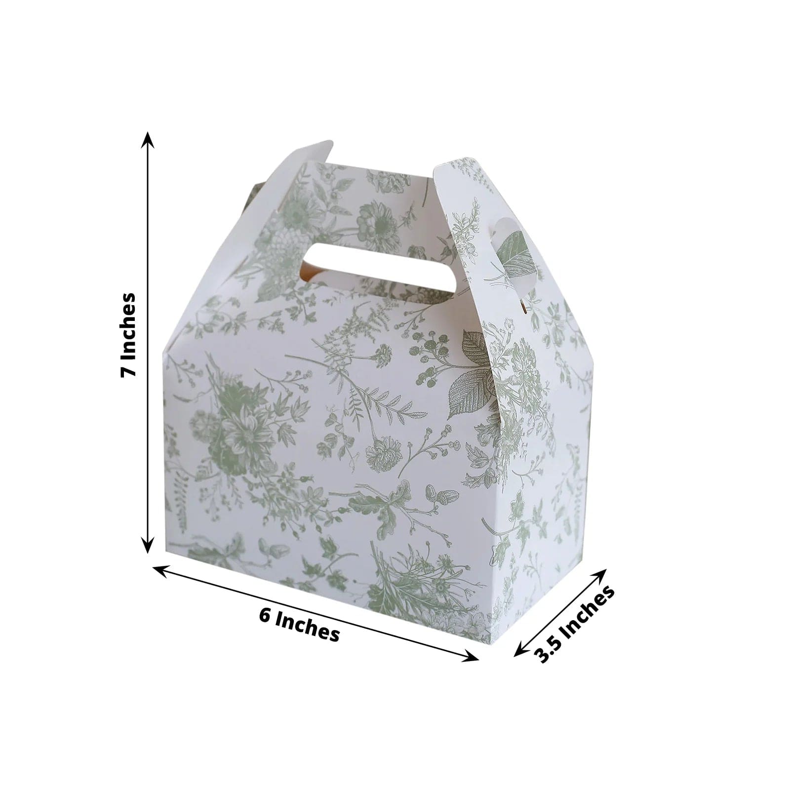 25 Pack Floral Printed Tote Favor Boxes - Elegant Gift Bags for Wedding Favors, Baby Showers & Party Decorations