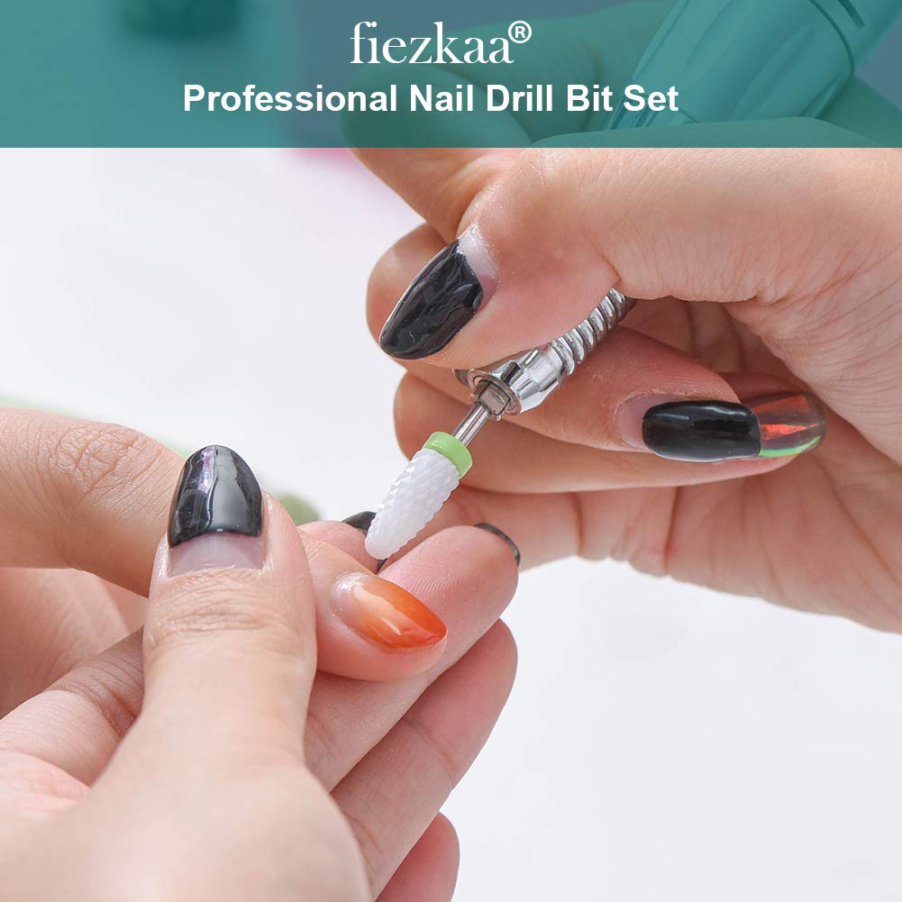 10Pcs Professional Ceramic Nail Drill Bits Set - 3/32