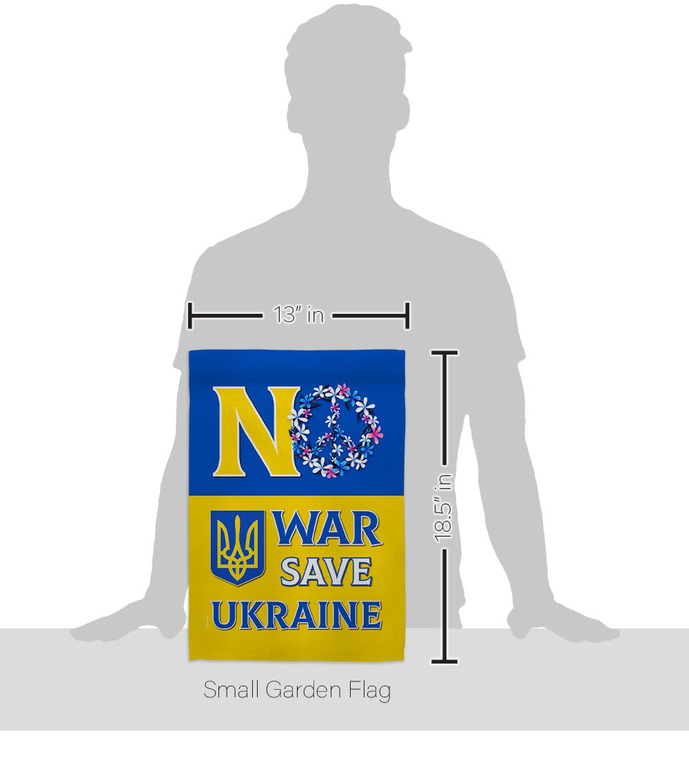 Breeze Decor Ukraine Support Garden Flag - Double-Sided Yard Banner for Home & Outdoor Decor