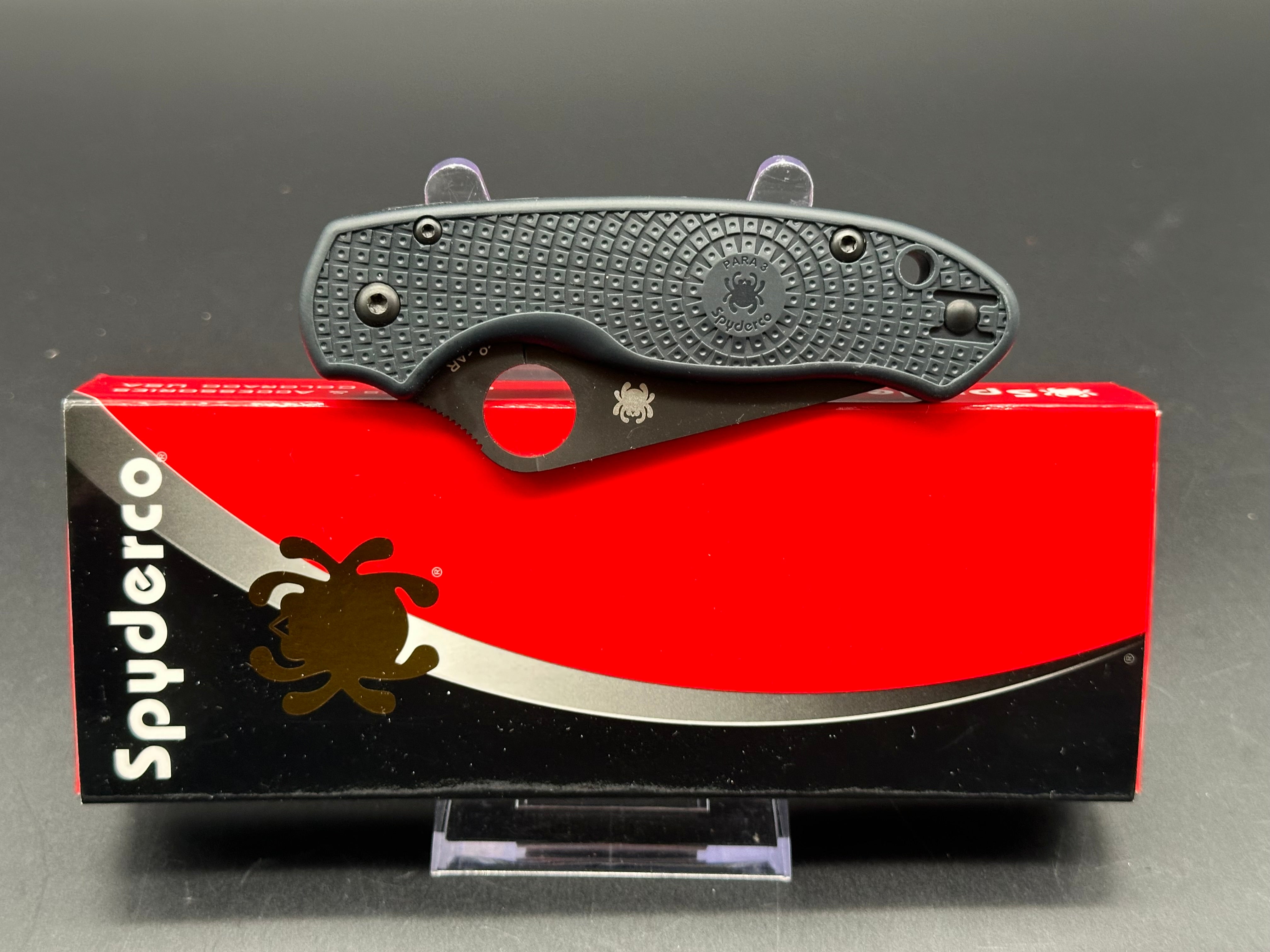 Spyderco Para3 Lightweight Knife - Joker Exclusive CrewWare Edition | EDC Folding Pocket Knife for Outdoor, Camping & Everyday Carry