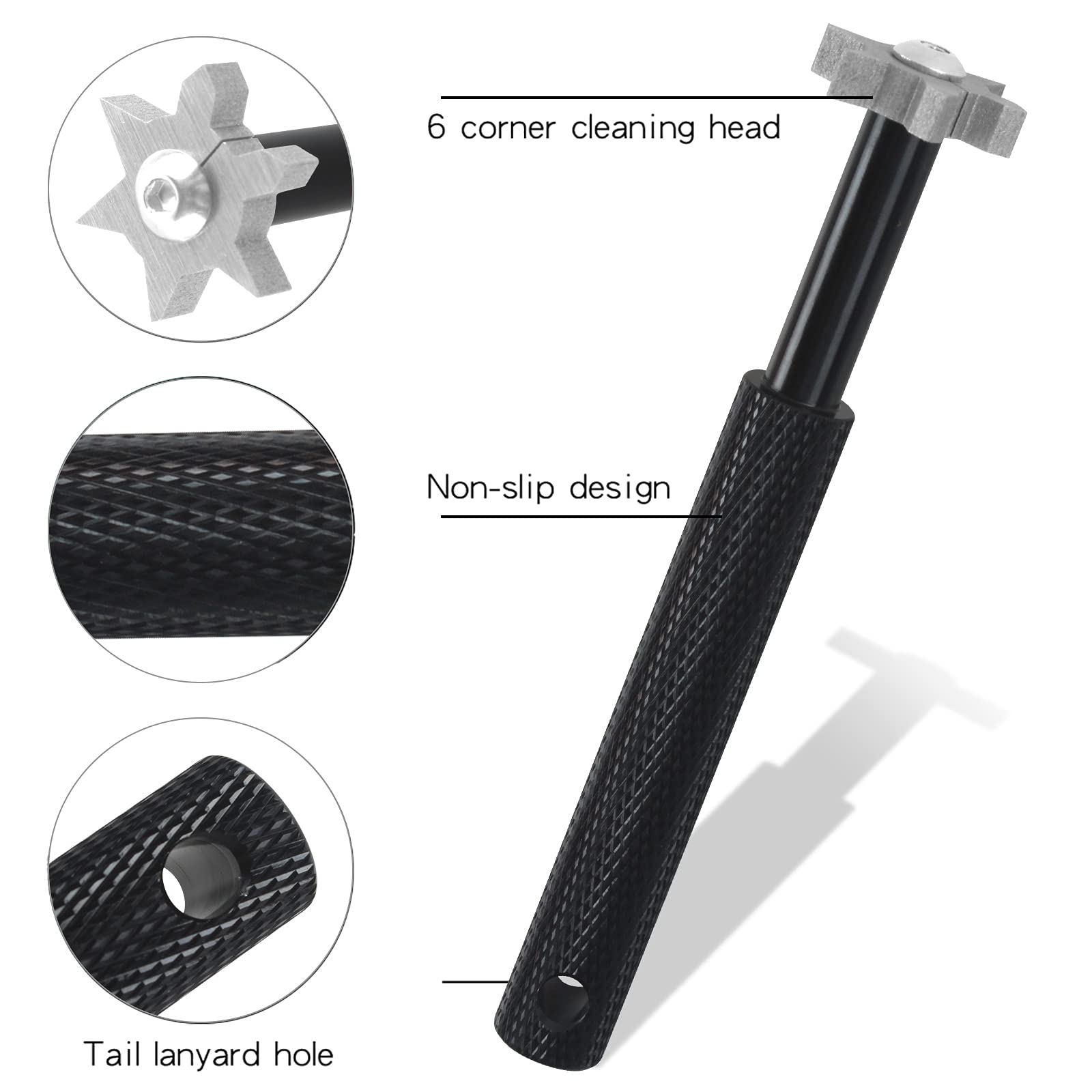 VIPMOON Golf Club Groove Sharpener Tool - Premium Golf Brush & Groove Cleaner with Retractable Zip-line Aluminum Carabiner | Wedge & Iron Groove Sharpener for U & V-Grooves | Essential Golf Accessories for Men | Perfect for Driving Range Practice & Course Maintenance