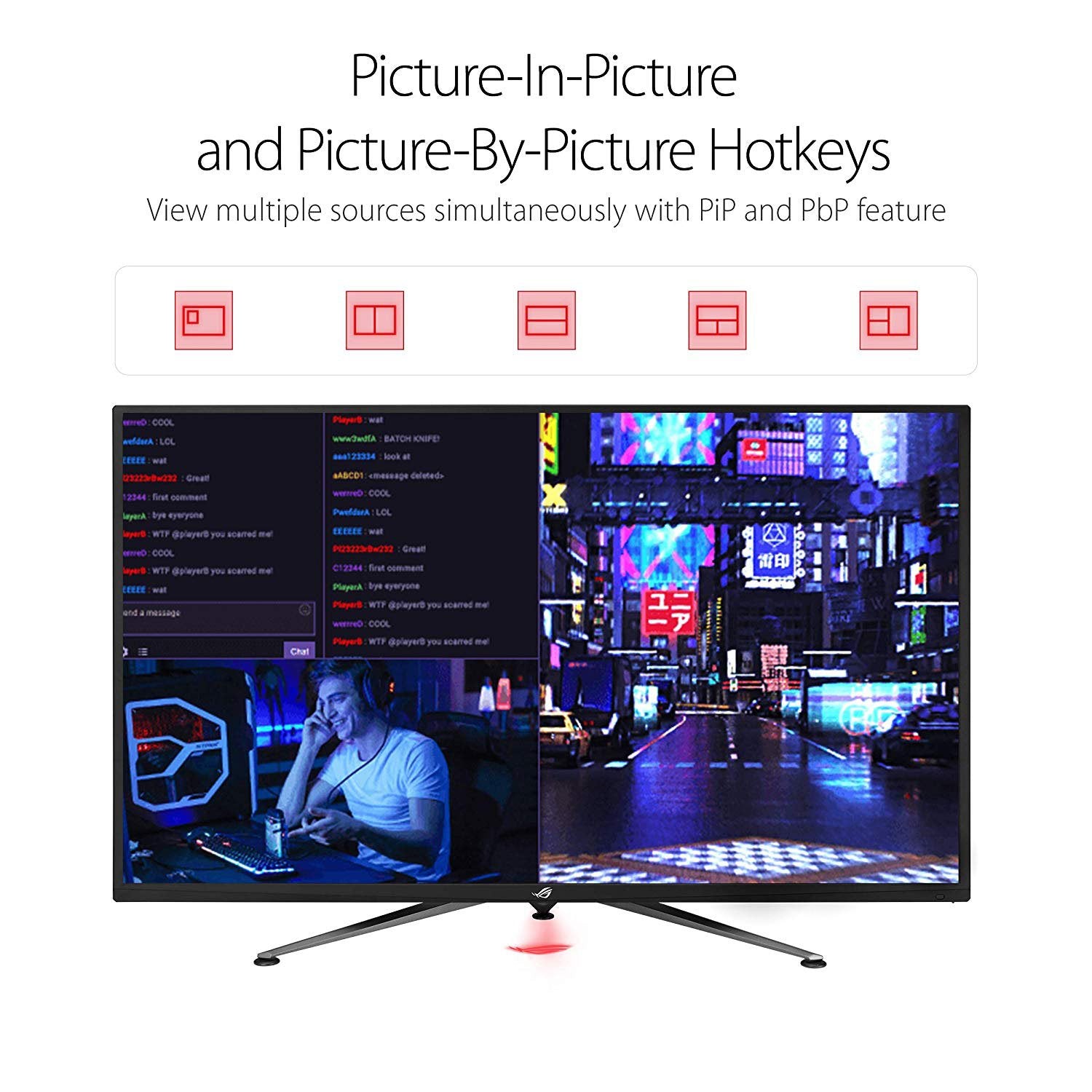 ASUS ROG Strix XG438Q 43-inch 4K UHD 120Hz Gaming Monitor with FreeSync 2 HDR 600 - Perfect for PC & Console Gaming, Home Office & Entertainment