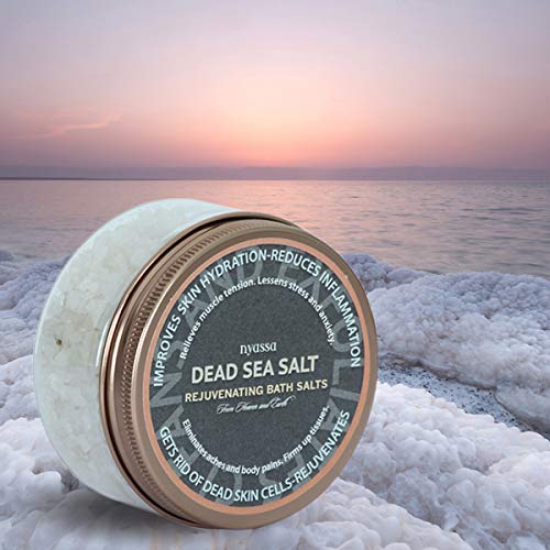 Nyassa Dead Sea Bath Salt 220g - Natural Epsom & Sea Salt Blend for Muscle Relaxation & Spa Therapy | Vegan, Paraben-Free Body Care for Men & Women | Made in India | Perfect for Stress Relief, Bath Soaks & Home Spa Treatments