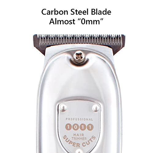 Professional Rechargeable Electric Hair Clipper & Beard Trimmer for Men - Low Noise Hair Cutting Machine with P93140-Silver-Box - Perfect for Home Barbering, DIY Haircuts & Grooming