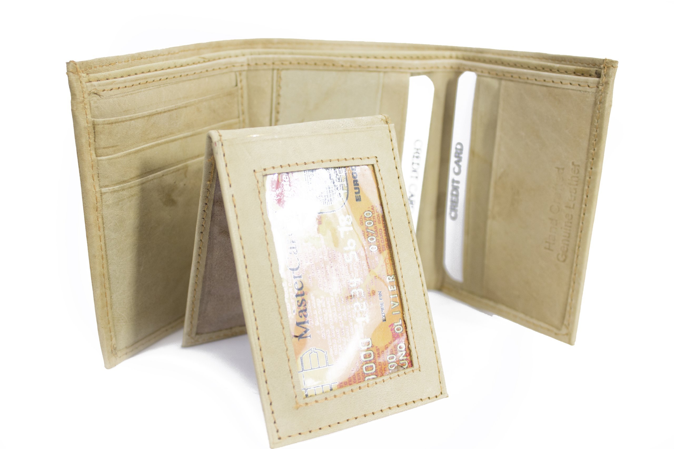 LeatherBoss Men's RFID Trifold Wallet - Slim & Stylish for Everyday Use