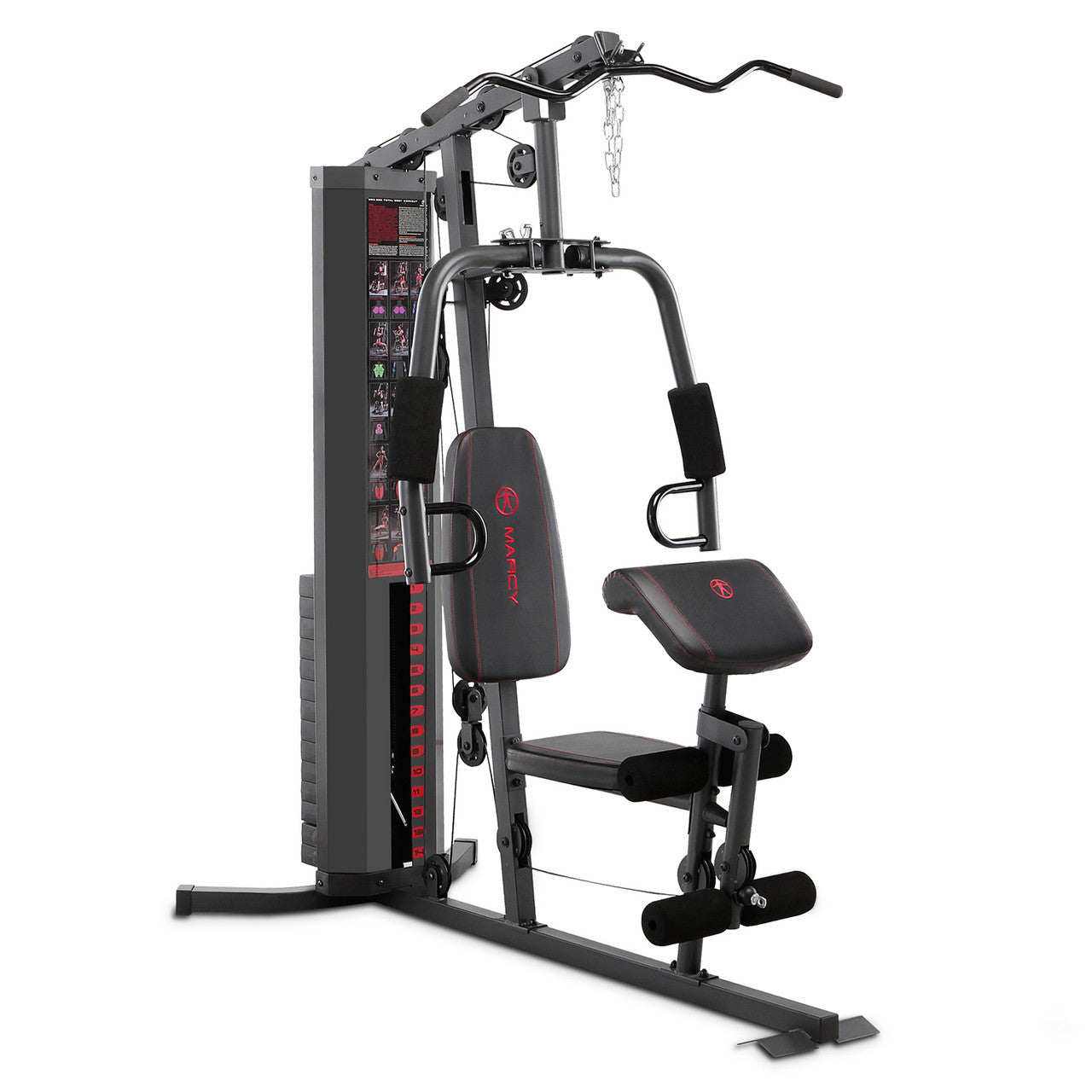 Marcy 150lb Stack Weight Home Gym System MWM-989 - Strength Training Equipment for Full Body Workout at Home | Perfect for Small Spaces & Home Fitness
