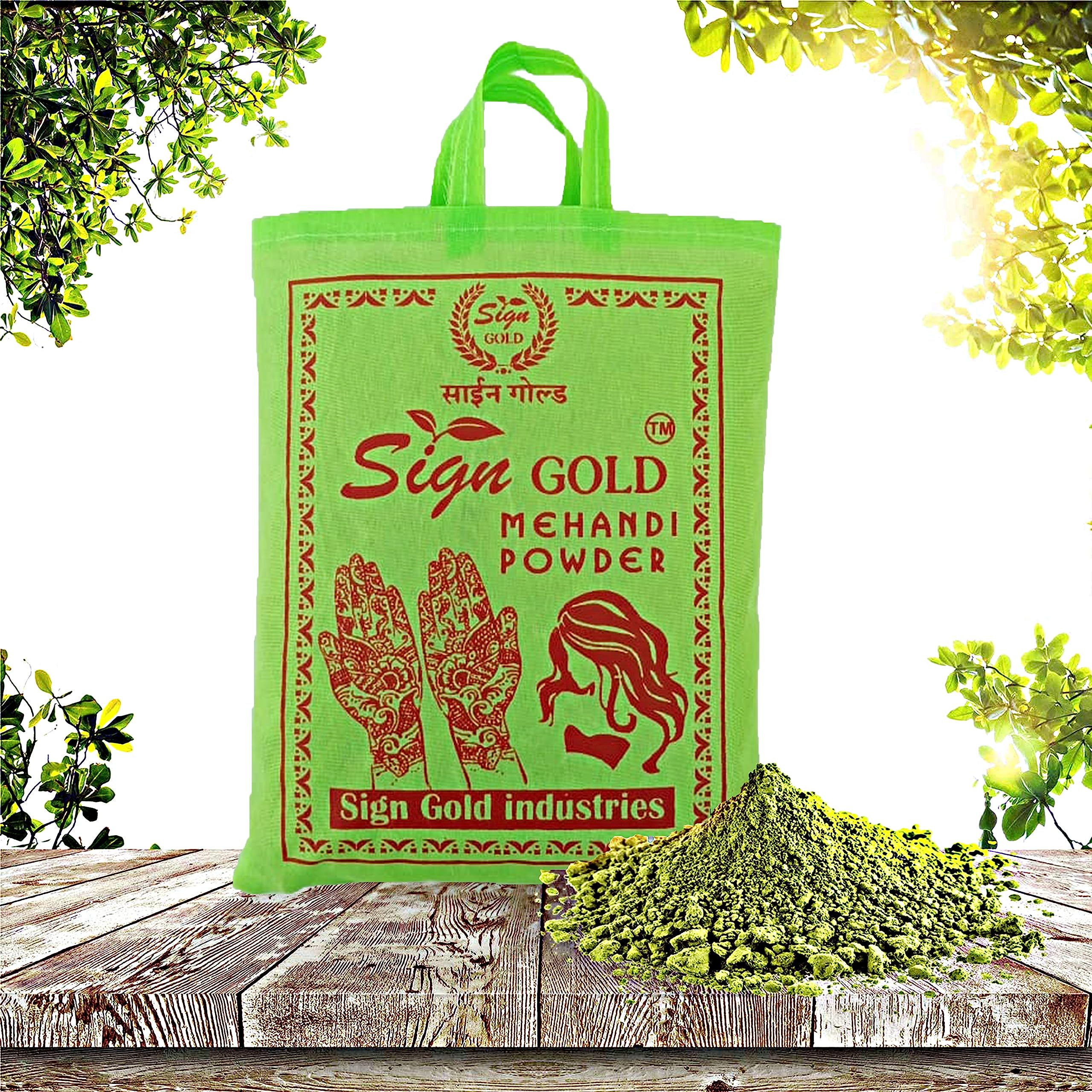 Premium Gold Henna Powder for Natural Hair Dye & Conditioning | Safe & Organic Herbal Hair Color for DIY Styling at Home