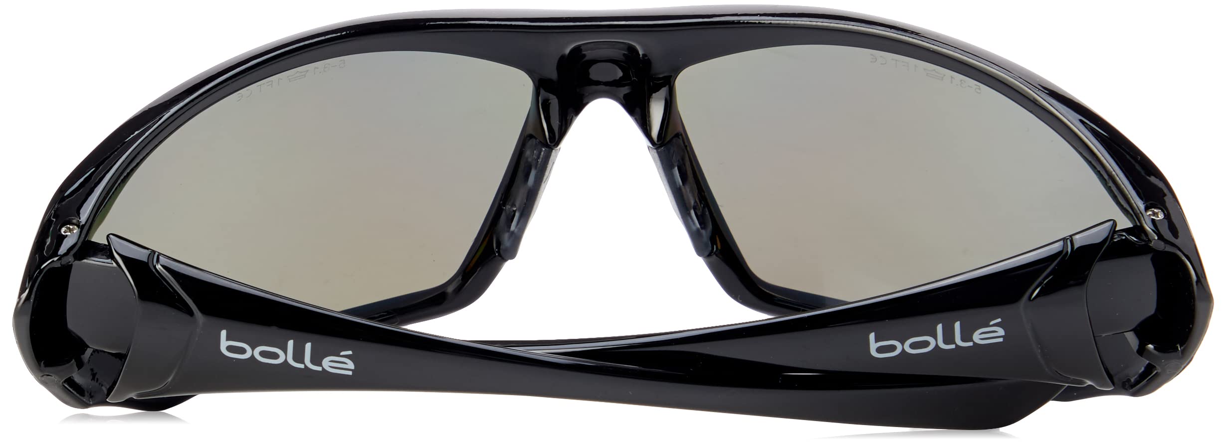 BOLLE HUSTLER Polarized Safety Glasses - ANSI Z87.1 Certified, UV Protection for Outdoor Work, Cycling & Construction