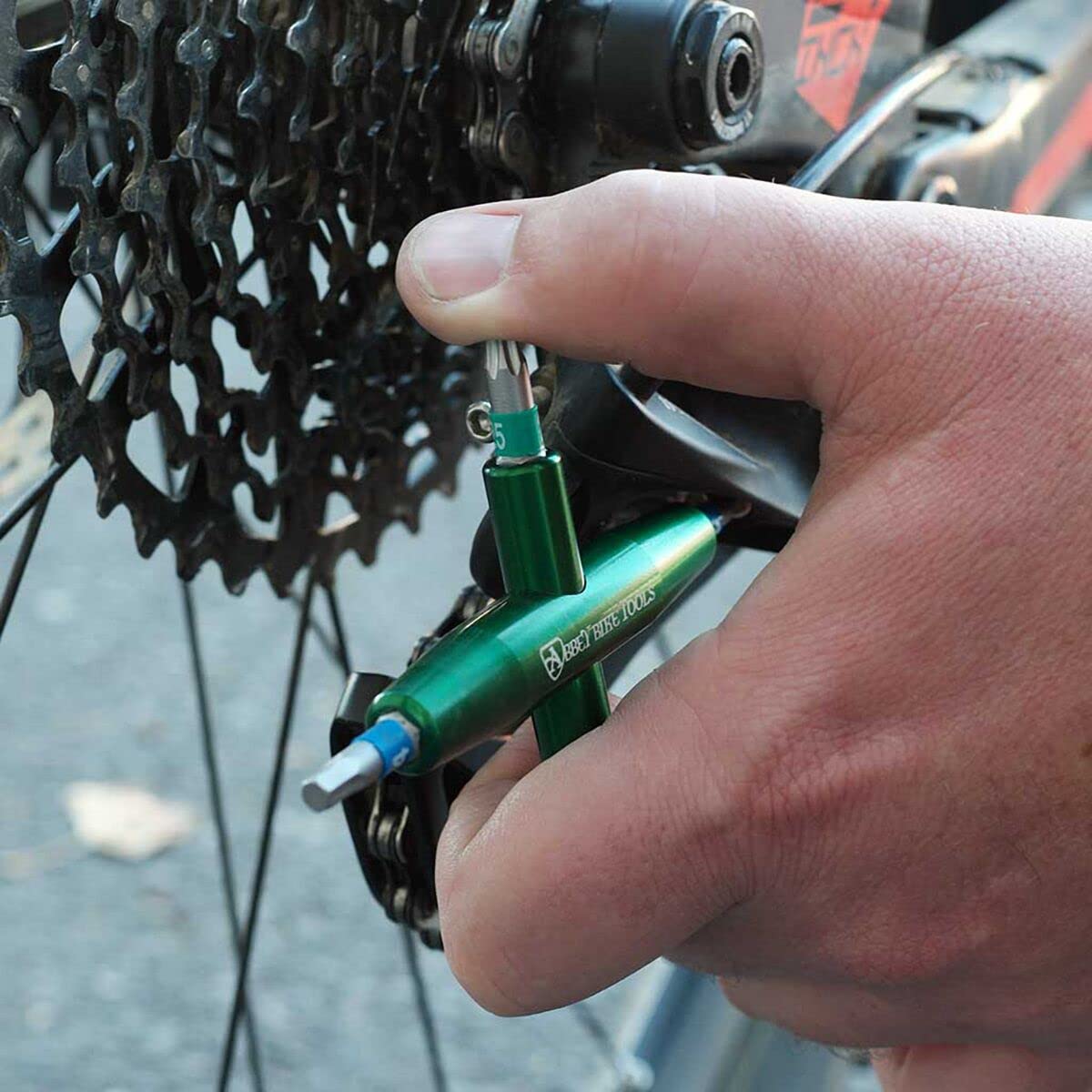 Abbey Bike Tools - 4-in-1 Multi-Function Bicycle Repair Tool for Mountain & Road Bikes | Compact Cycling Accessories for On-the-Go Repairs & Maintenance