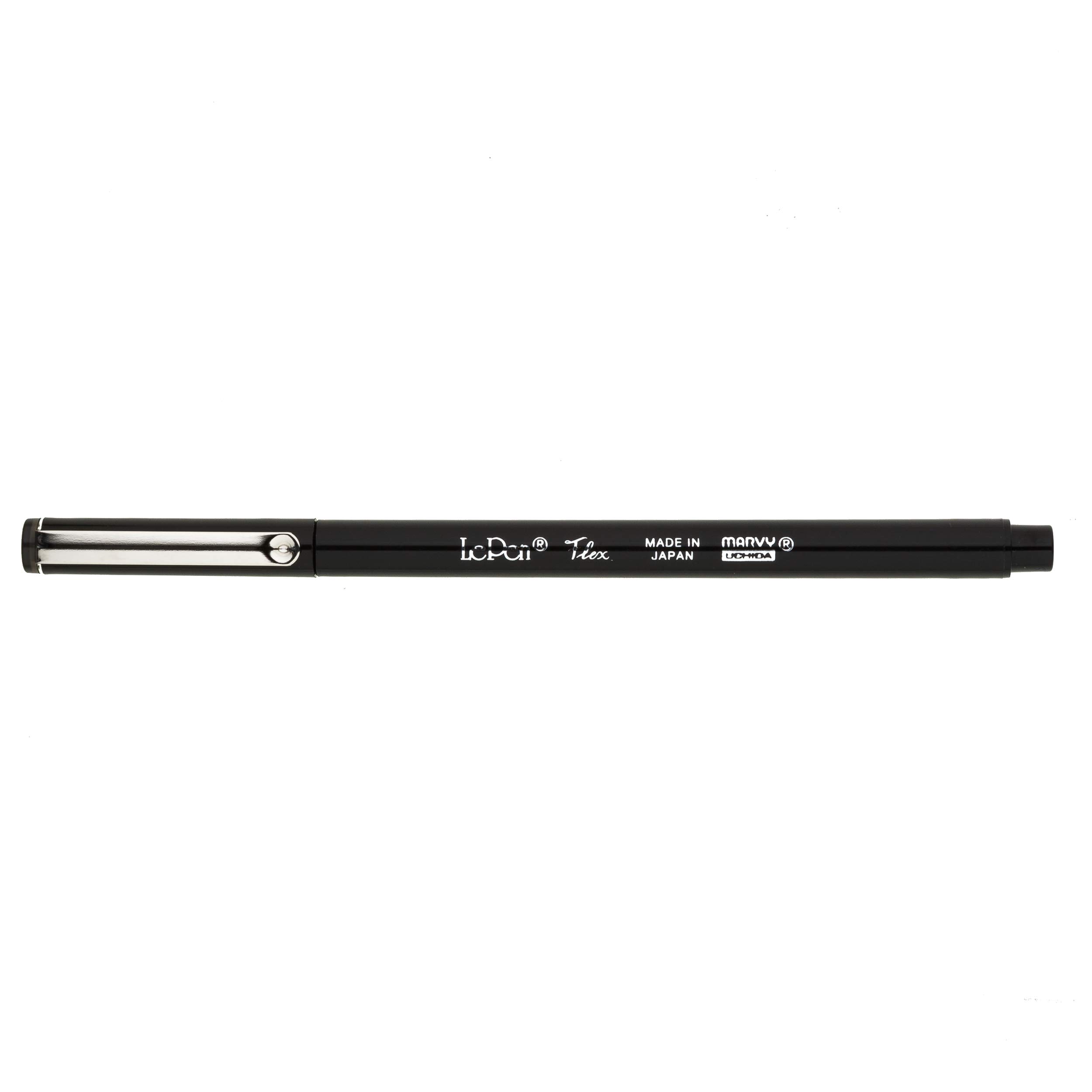 Uchida of America Le Pen Flex Fine Point Black Ink Pen - Premium Writing Tool for Journaling, Note Taking & Office Use