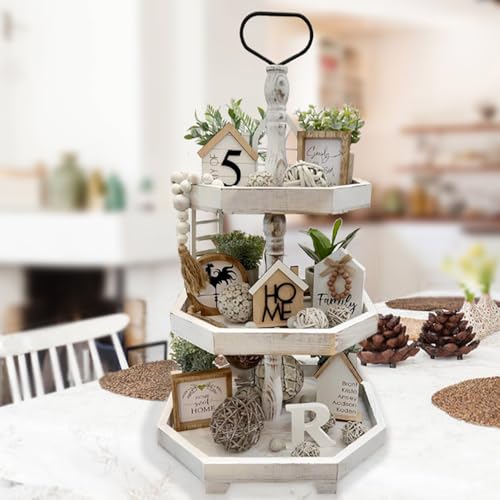 Distressed White-3 Tiered