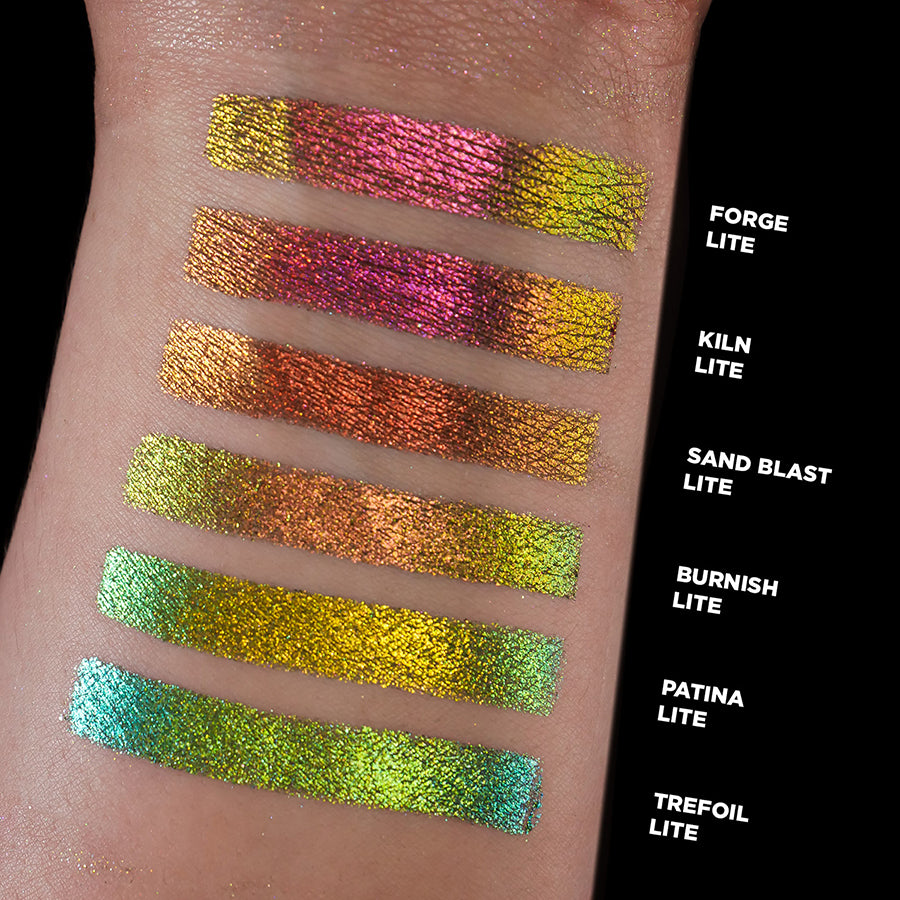 Forge Lite | Multichrome Jewelled Eyeshadow Palette - Long Lasting & Highly Pigmented for Day & Night Makeup Looks