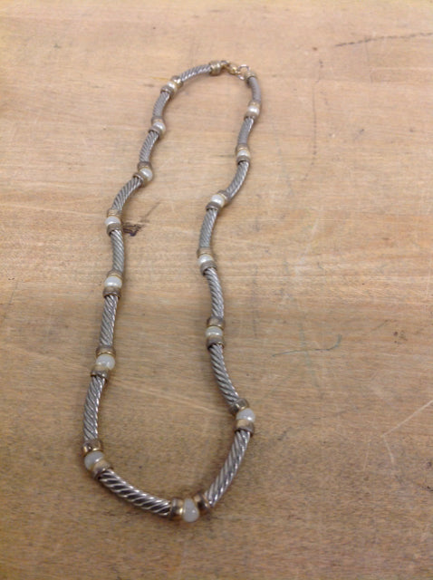 Elegant Silver Pearl Necklace for Women - Perfect for Weddings, Parties & Everyday Wear