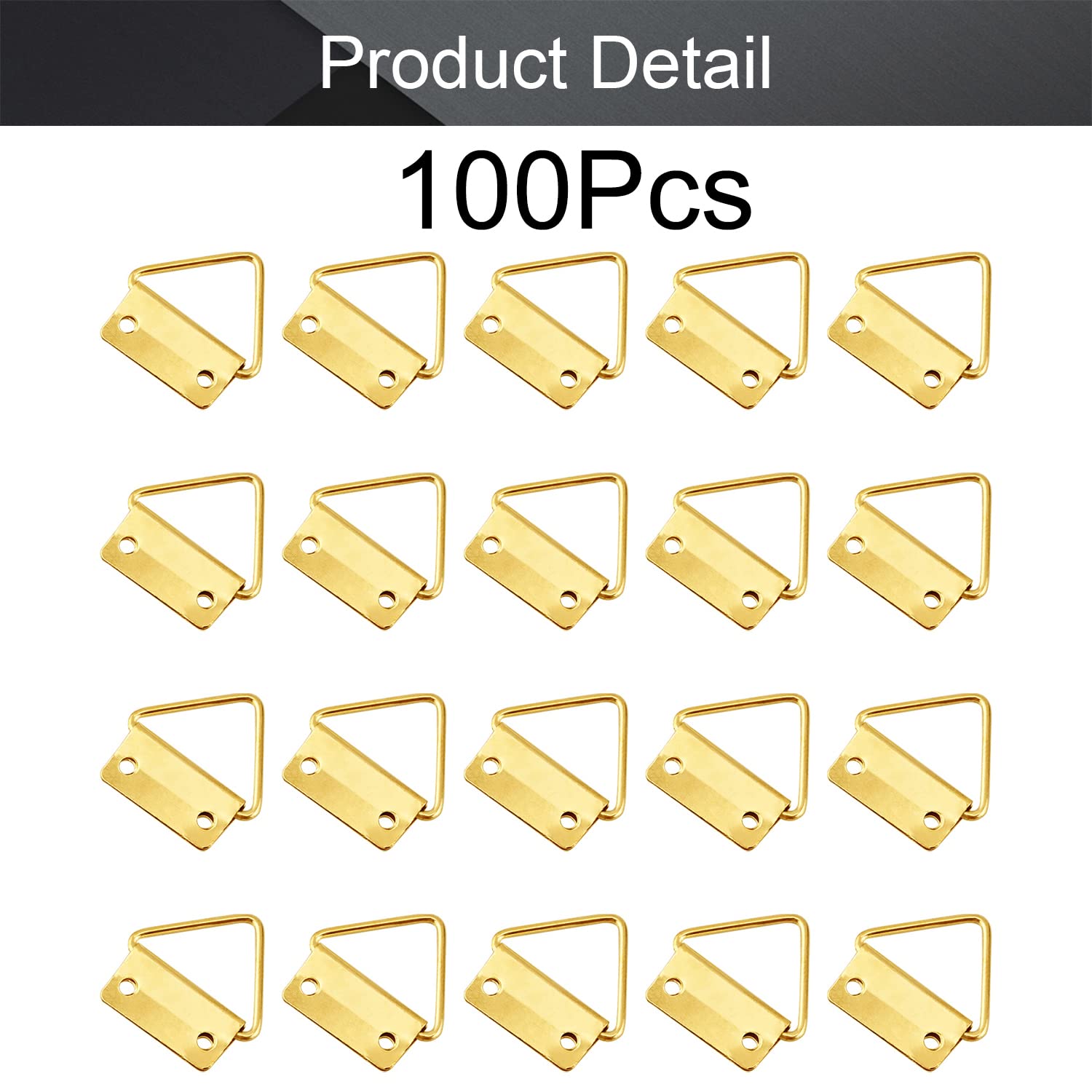 MroMax 100PCS Gold Ring Frame Buckles 1.22