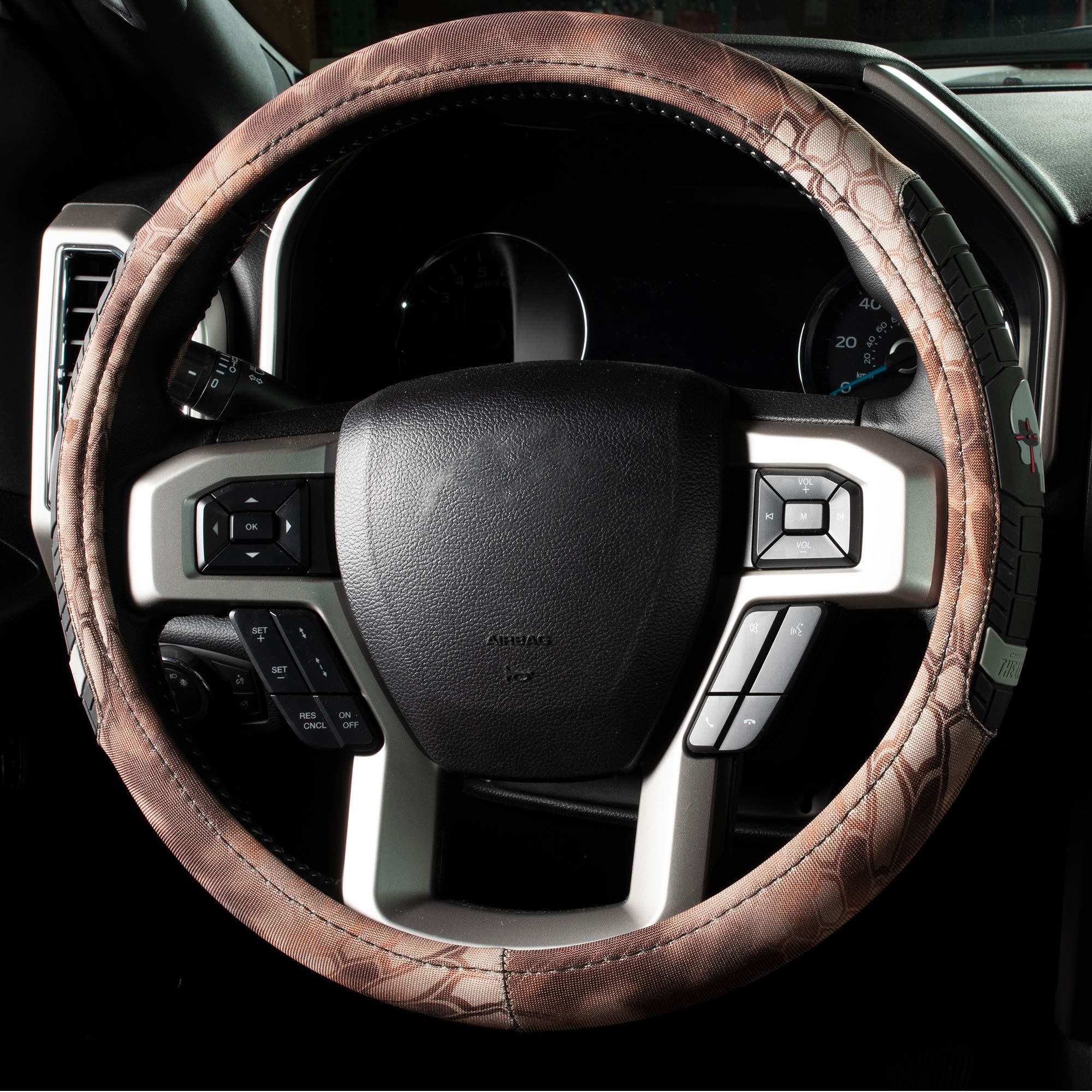 Chris Kyle Steering Wheel Cover - Universal Fit for Cars, Trucks, Vans & SUVs - Easy Installation - Non-Slip Grip - Perfect for Commuting, Road Trips & Everyday Driving