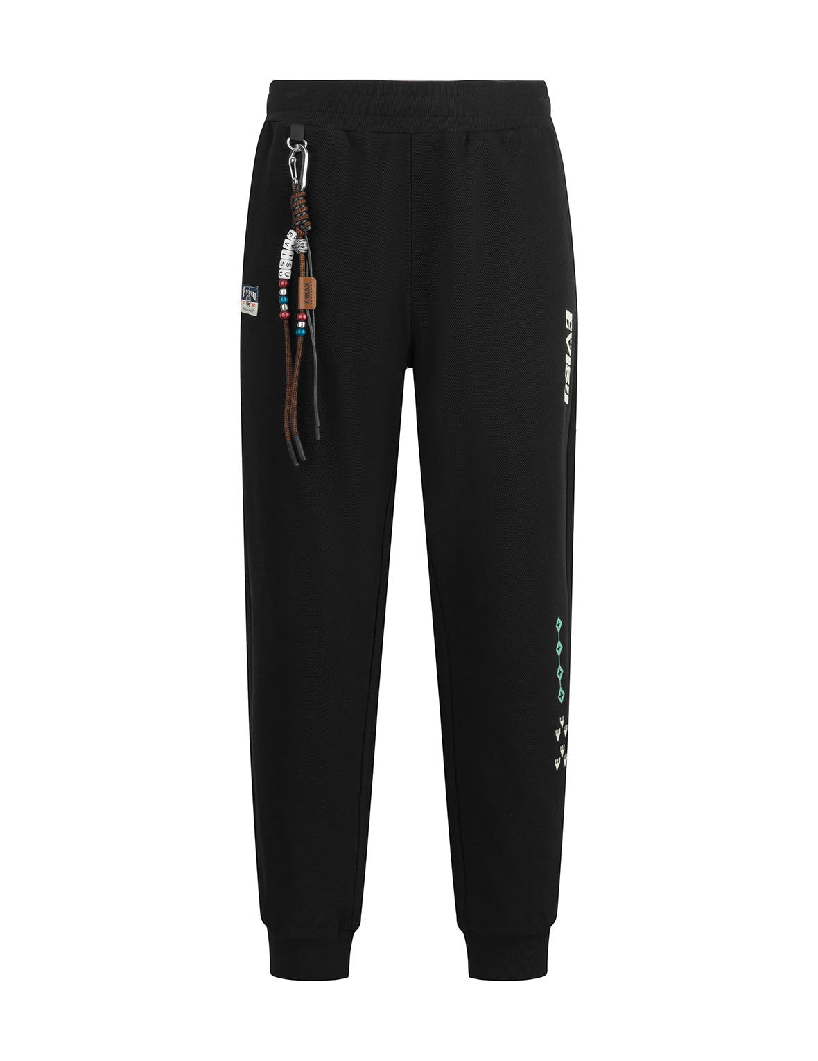Totem Seagull Embroidery Straight Fit Sweatpants for Men & Women - Comfortable Cotton Joggers with Unique Design - Perfect for Casual Wear, Lounge, and Outdoor Activities