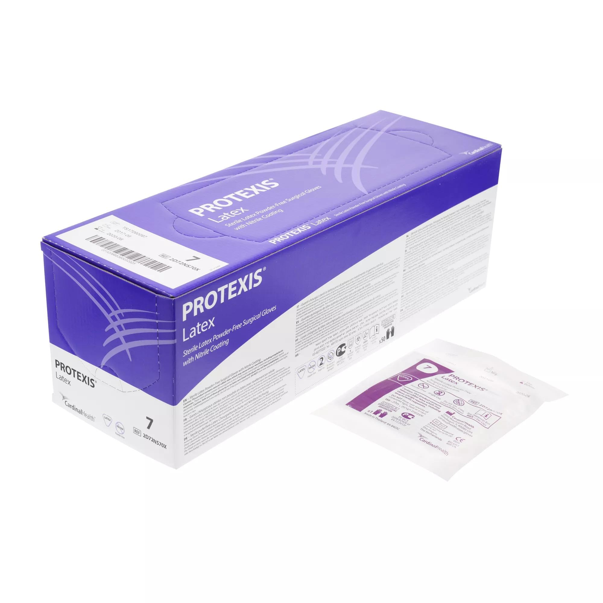 CARDINAL HEALTH™ Protexis® Latex Surgical Gloves with Nitrile Coating - Light Brown, Size 7.5 (200 Pairs/Case) | Medical Exam, Dental Procedures & Food Handling Protection