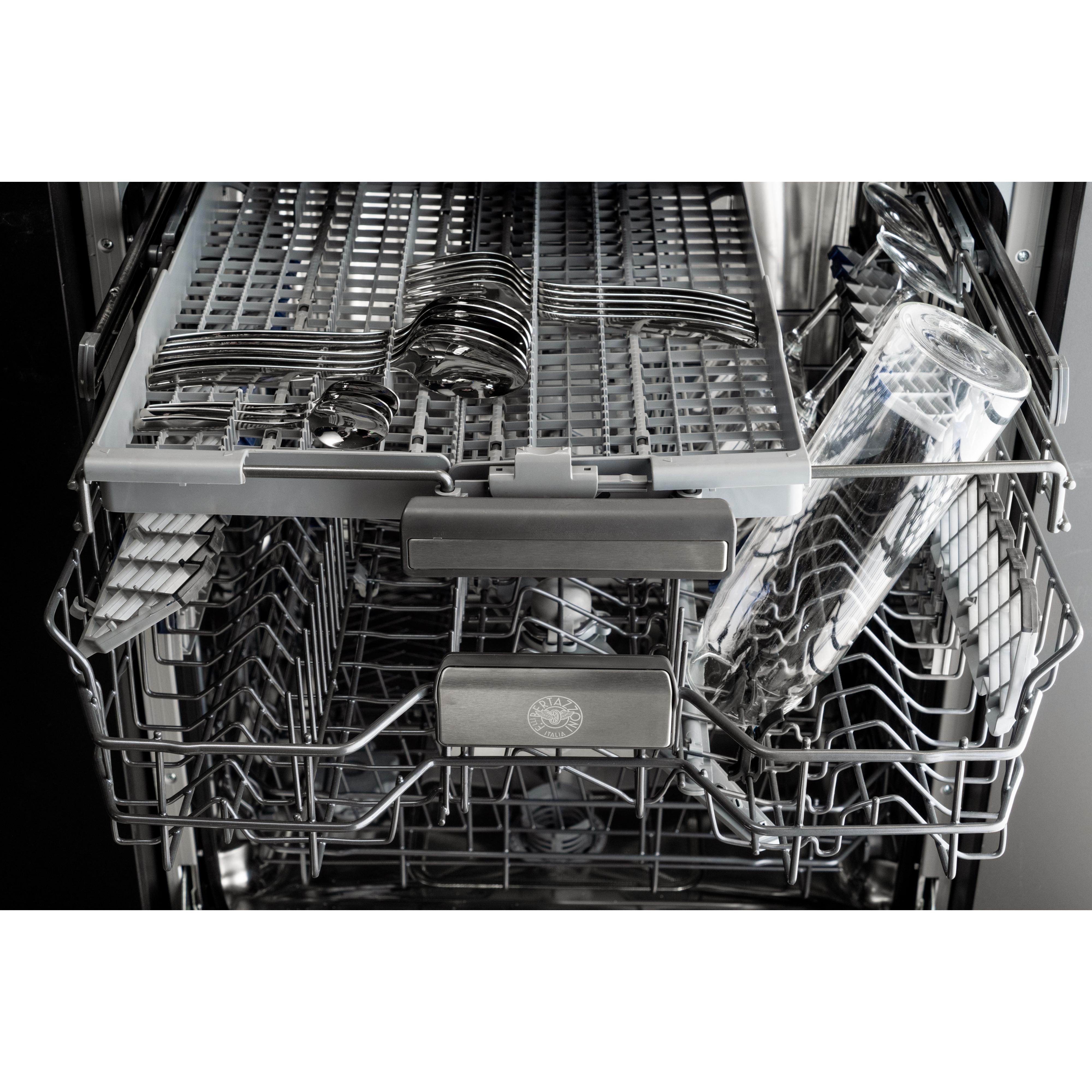Bertazzoni 24 Inch Built-in Dishwasher DW24T3IXT - Stainless Steel, Energy Star Certified, Ultra Quiet for Open Concept Kitchens