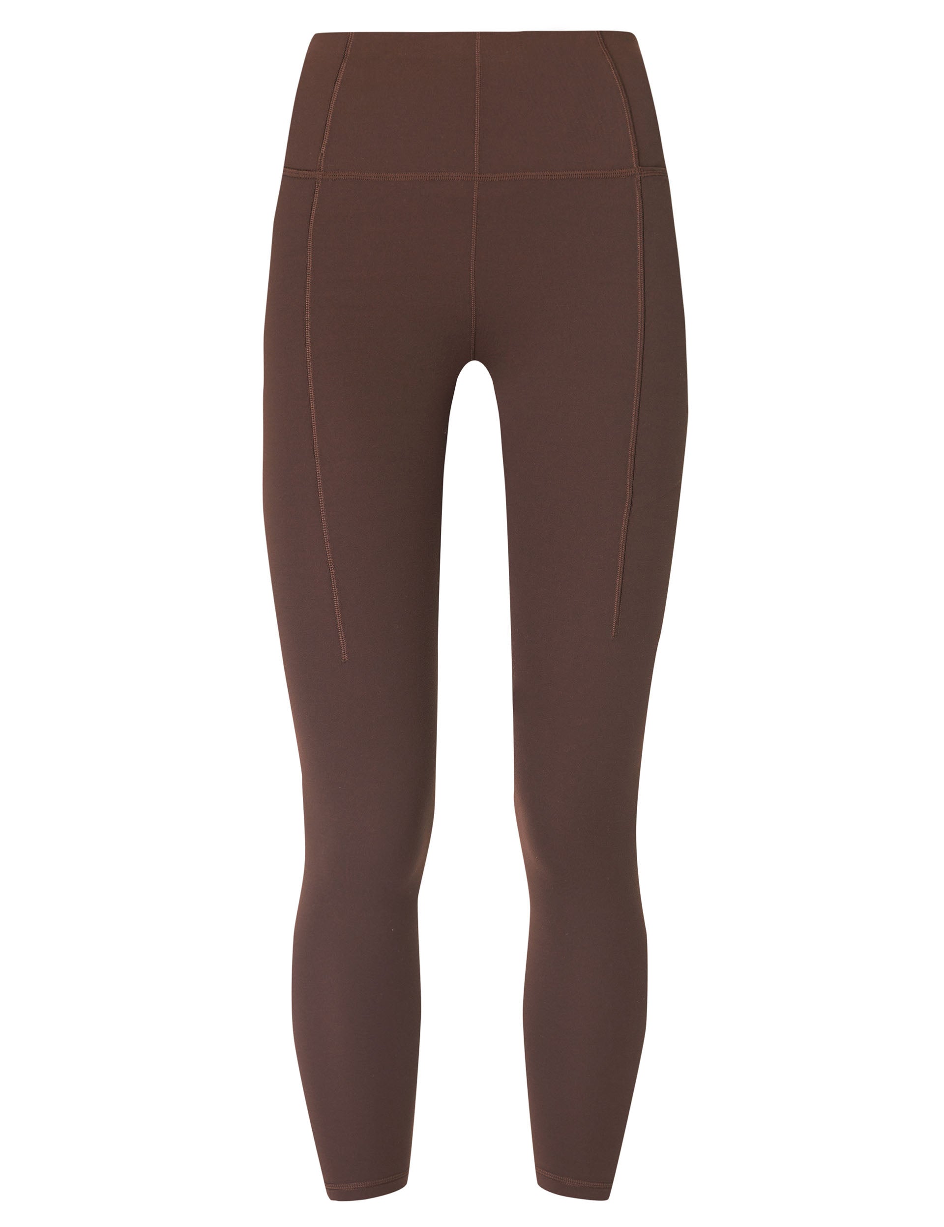Premium Super Soft 7/8 Yoga Leggings for Women - High Waisted Stretchy Workout Pants in Cacao Brown | Perfect for Yoga, Pilates, Gym & Lounge Wear
