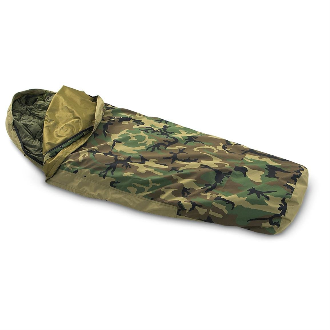 Waterproof Ammo Can Man Woodland Camouflage Bivy Cover - Tactical Outdoor Gear for Camping, Hunting & Survival