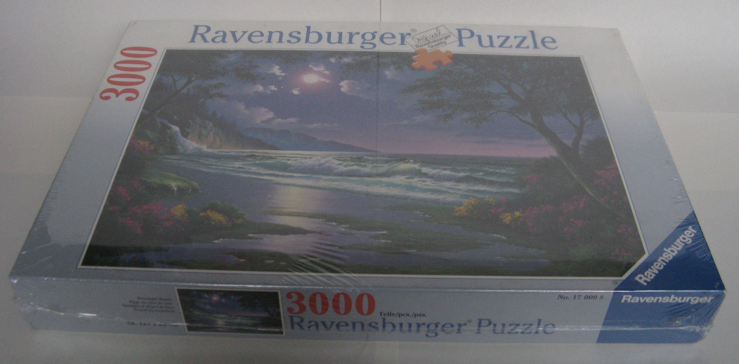 Moonlight Beach 3000-Piece Jigsaw Puzzle for Adults - Challenging Ocean Sunset Landscape Puzzle for Home Decor, Family Game Night & Stress Relief