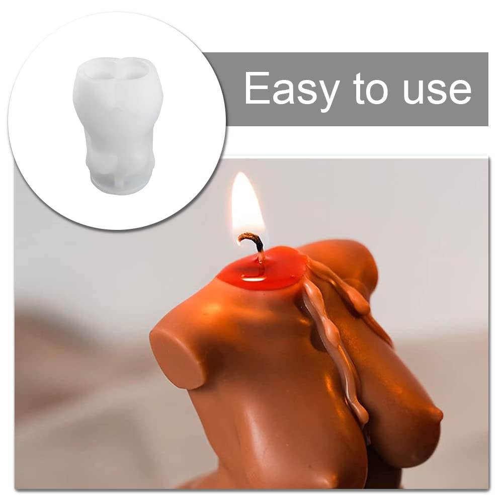 3D Silicone Woman Body Candle Molds for DIY Candle Making - Female Human Wax Molds for Homemade Candles, Soap Making, Epoxy Resin & Plaster Casting - Perfect for Home Decor, Spa Gifts & Craft Projects