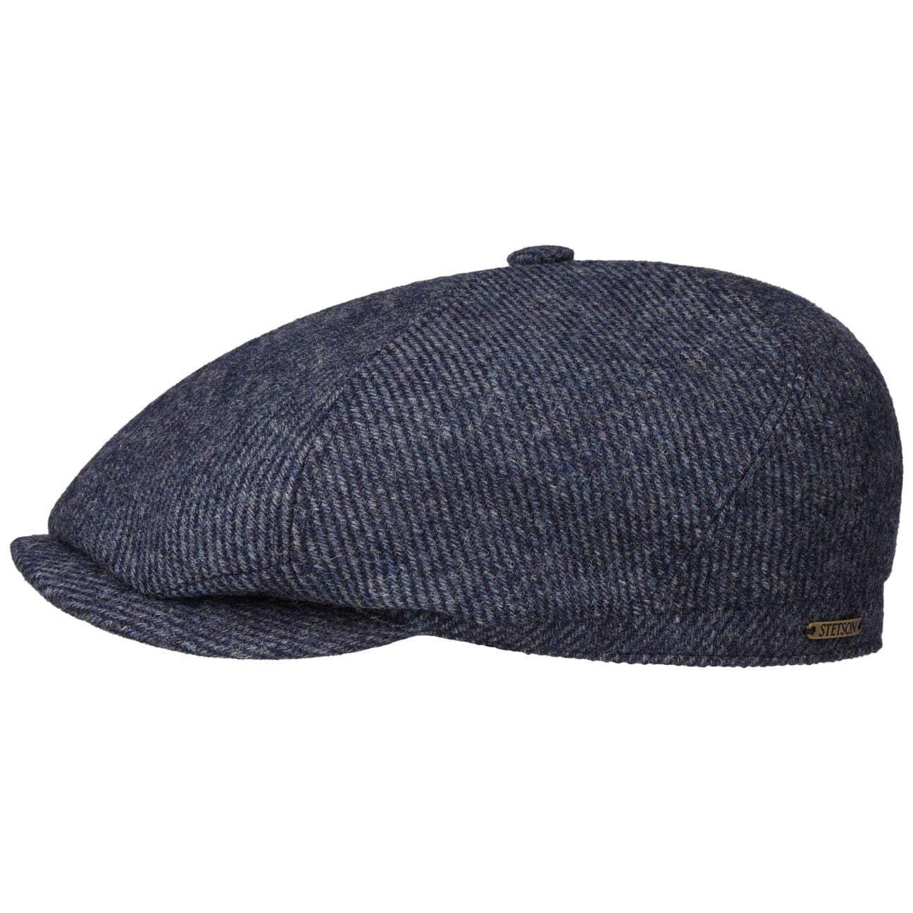 Stetson Bendavoa Wool 6-Panel Flat Cap for Men - Classic Winter Hat for Outdoor Activities, Casual Wear & Vintage Style Fashion