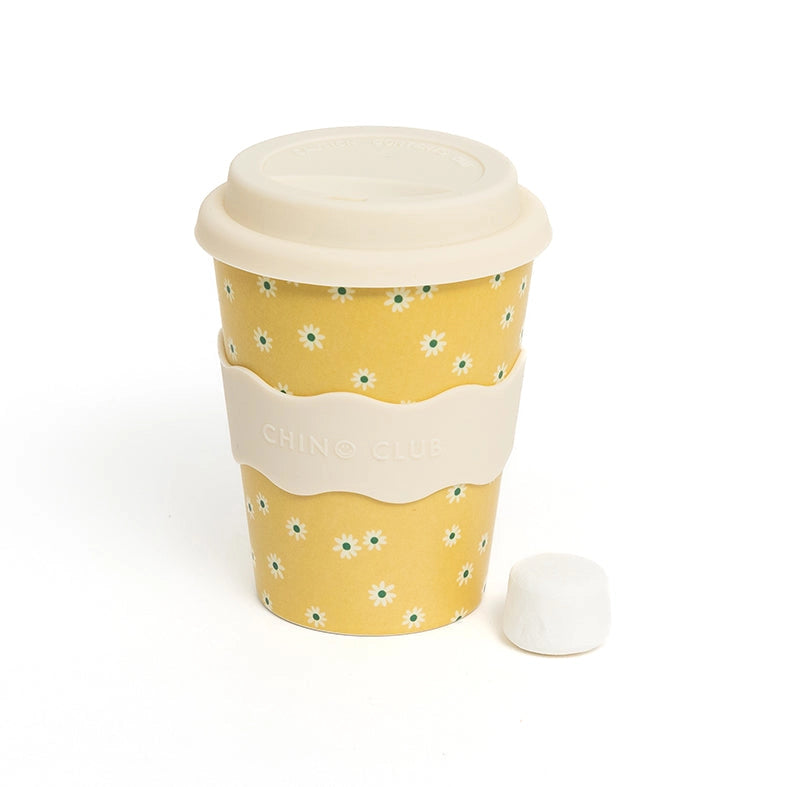Yellow Daisy Coffee Mug for Adults - 350ml Insulated Ceramic Cup - Perfect for Home, Office & Gifts