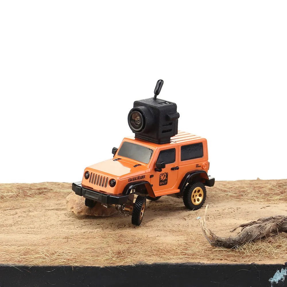 Diatone SNT Wrangler 1:64 Scale 3010 Off-Road RC Car - 4WD Micro FPV Racing Vehicle for Indoor & Outdoor Adventure, Backyard Crawling, and FPV Drone Racing Enthusiasts