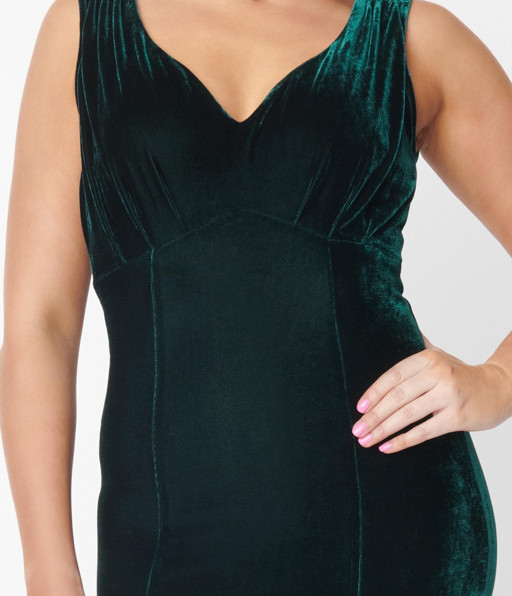 Vintage 1930s Emerald Green Velvet Goldwyn Gown - Unique Retro Evening Dress for Gatsby Party, Bridesmaid, or Special Occasions